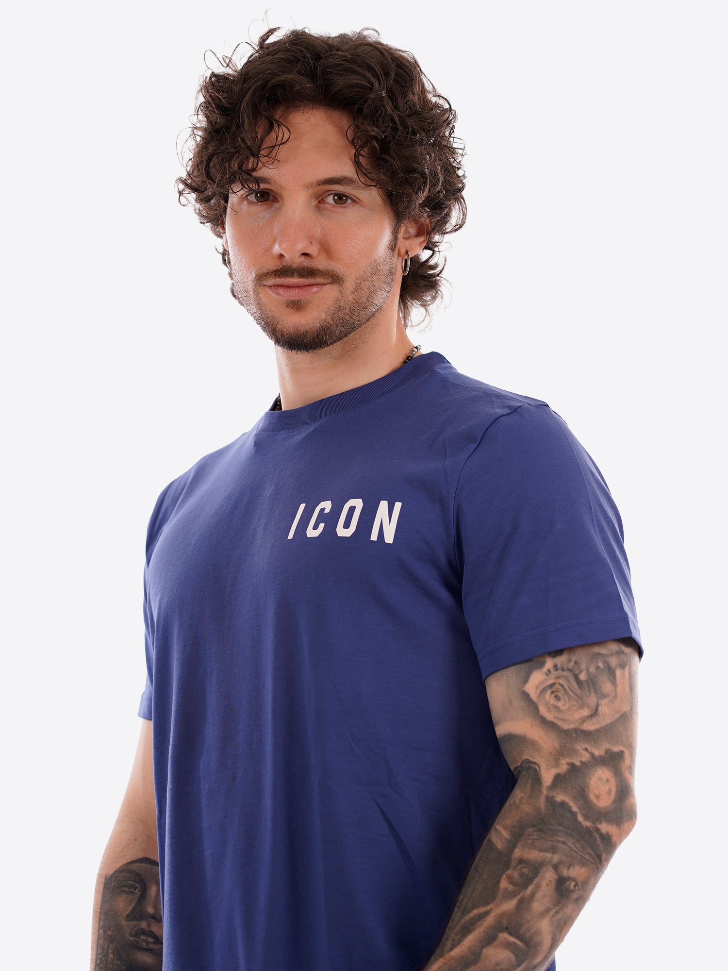 T-shirt ICON da Uomo - blu IUT007COPIATIVO