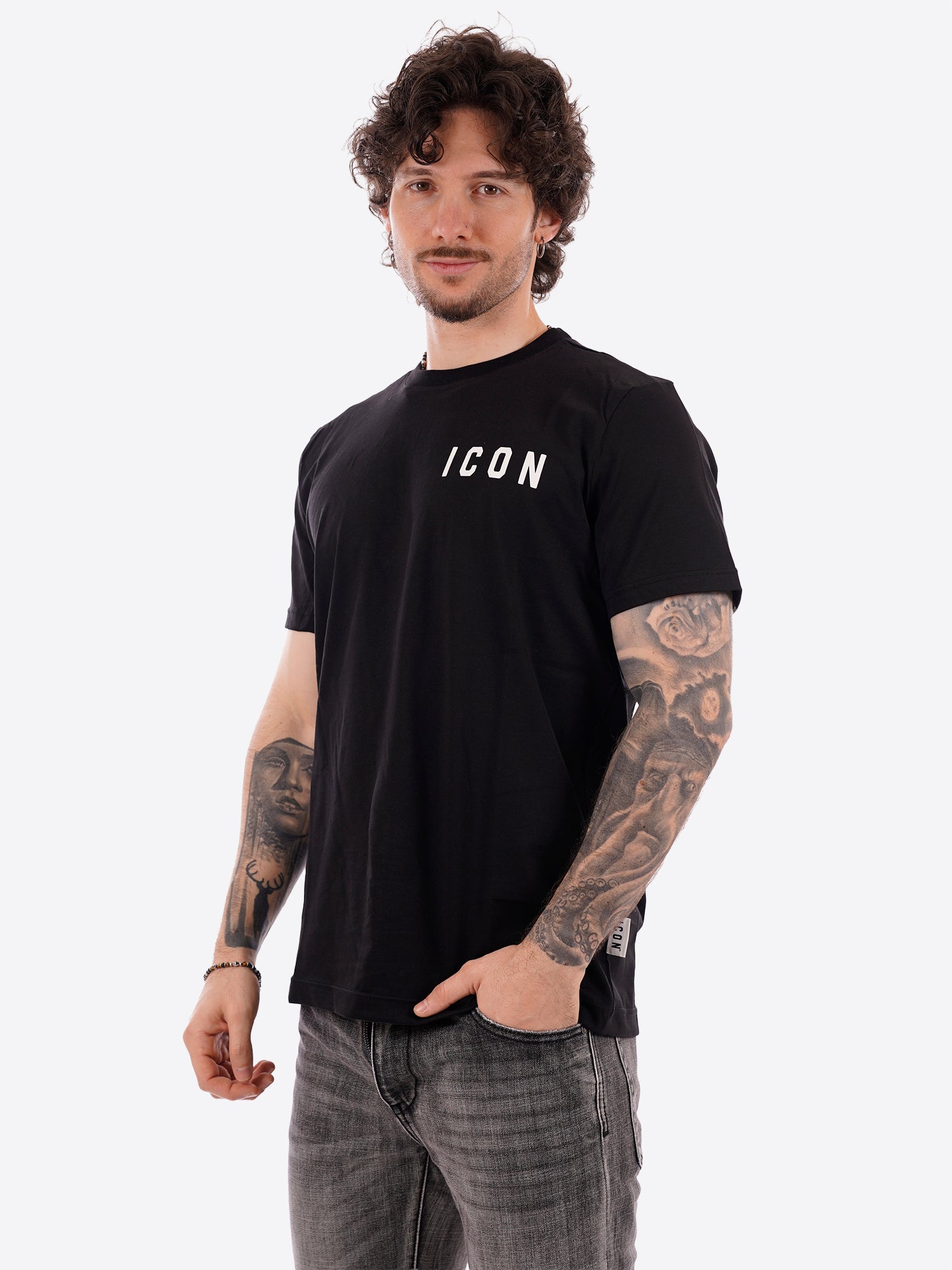 T-shirt ICON da Uomo - nero IUT007NERO