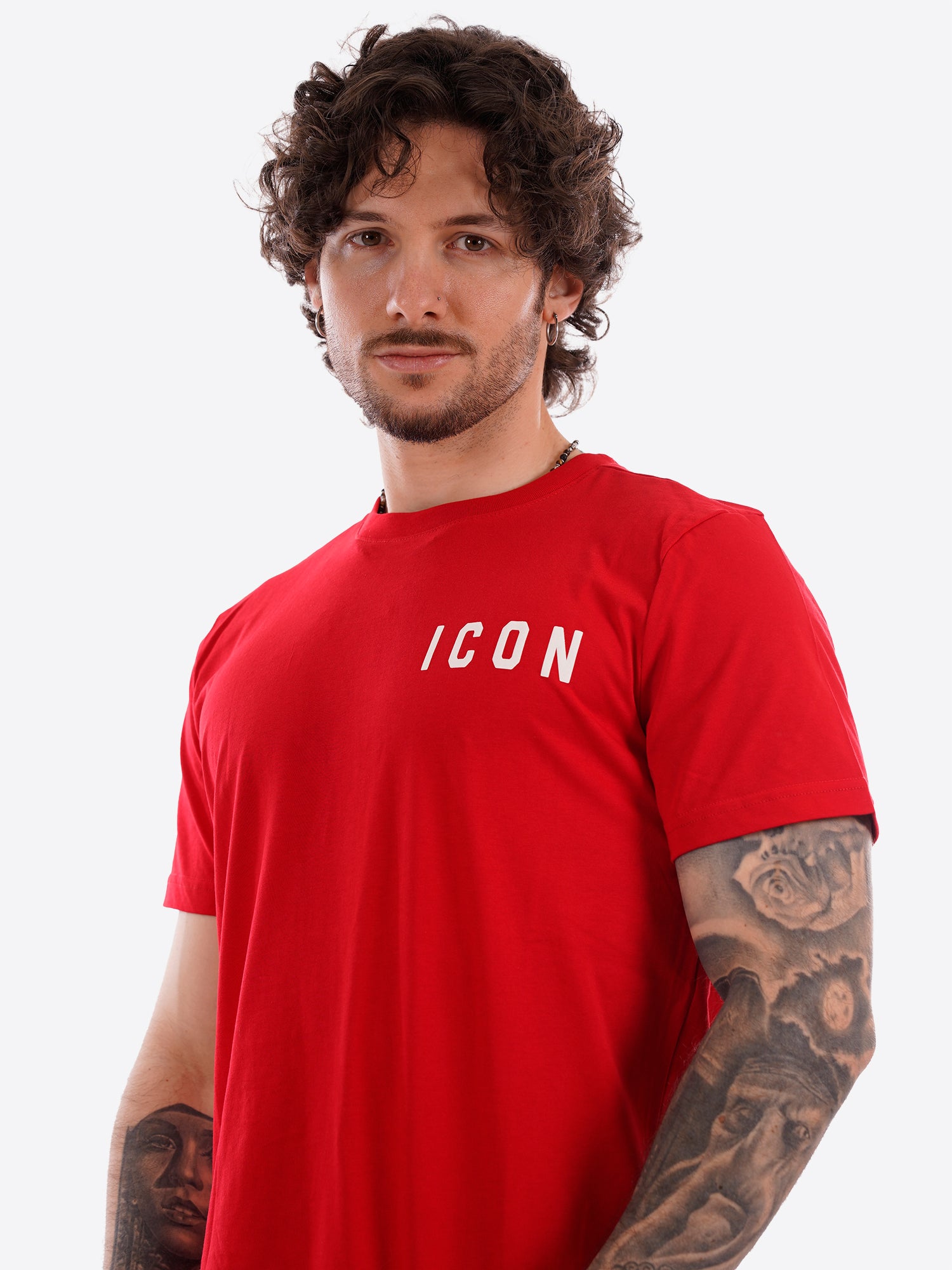 T-shirt ICON da Uomo - rosso IUT007ROSSO