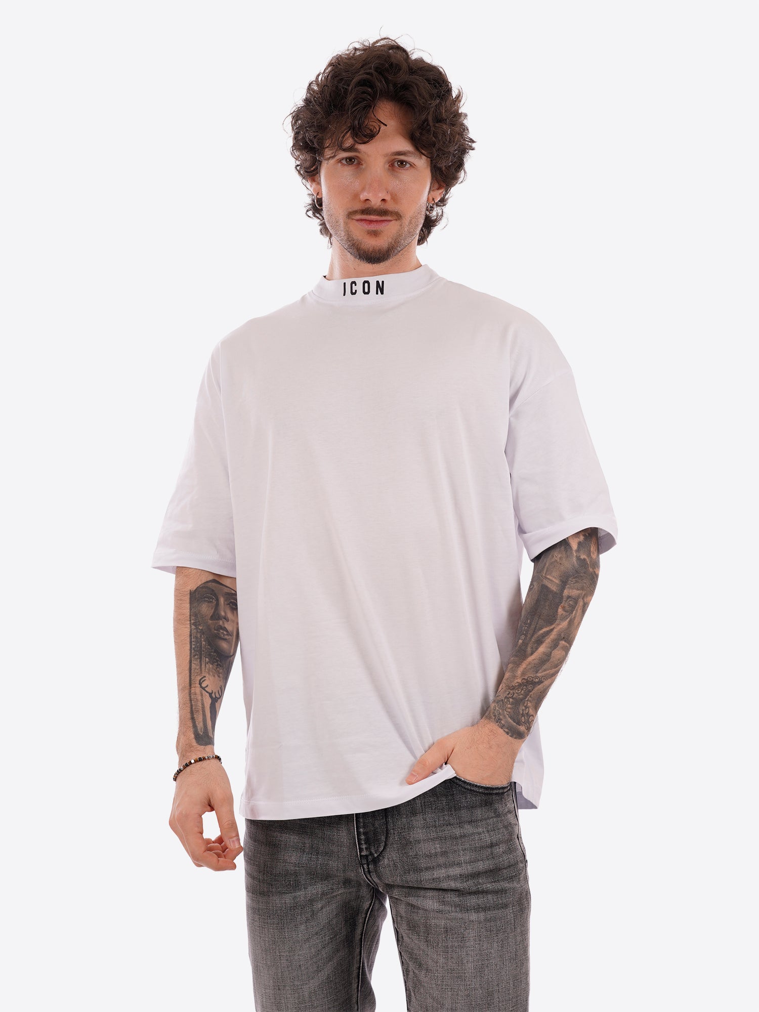 T-shirt ICON da Uomo - bianco IUT008BIANCO