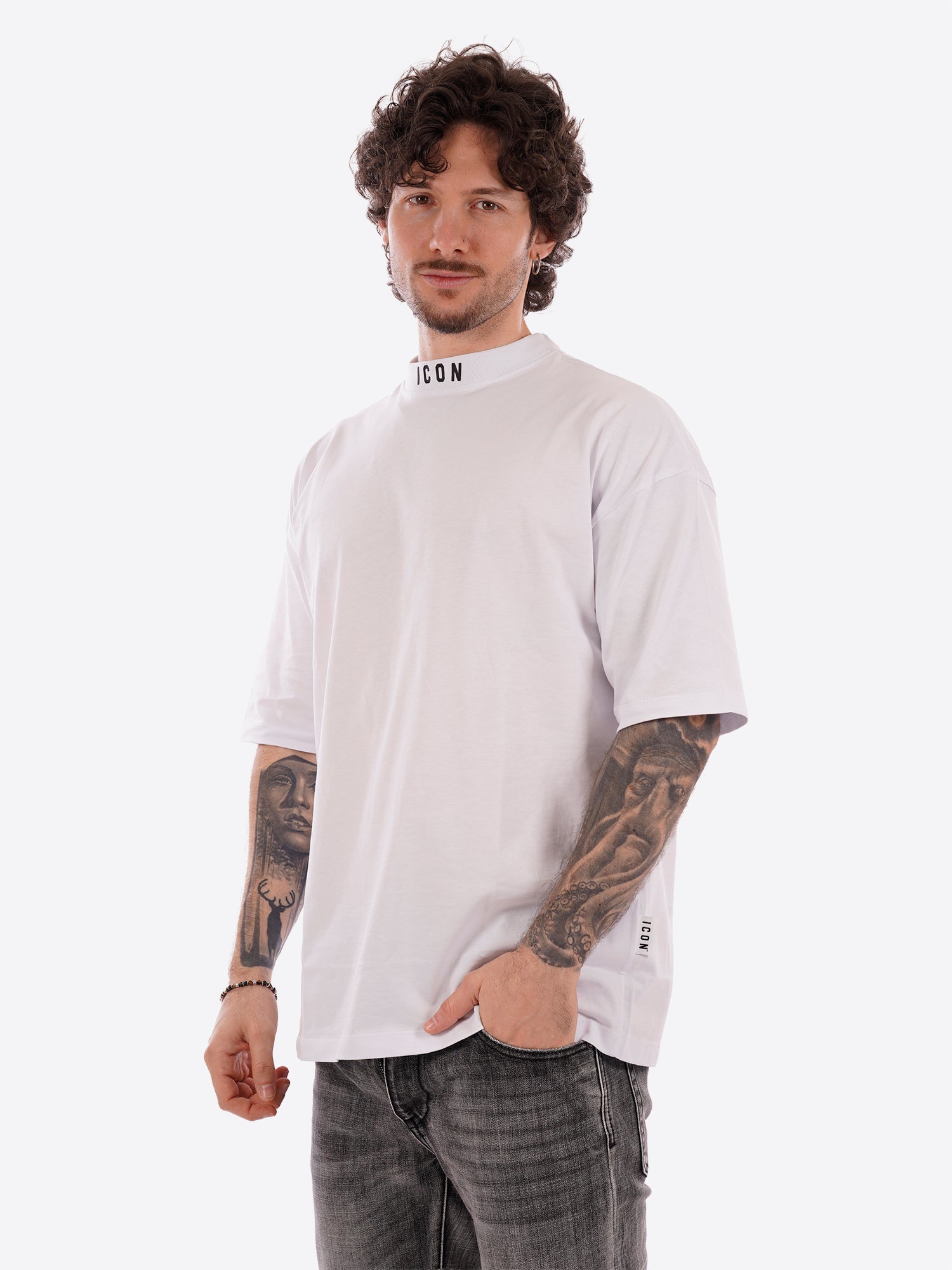 T-shirt ICON da Uomo - bianco IUT008BIANCO