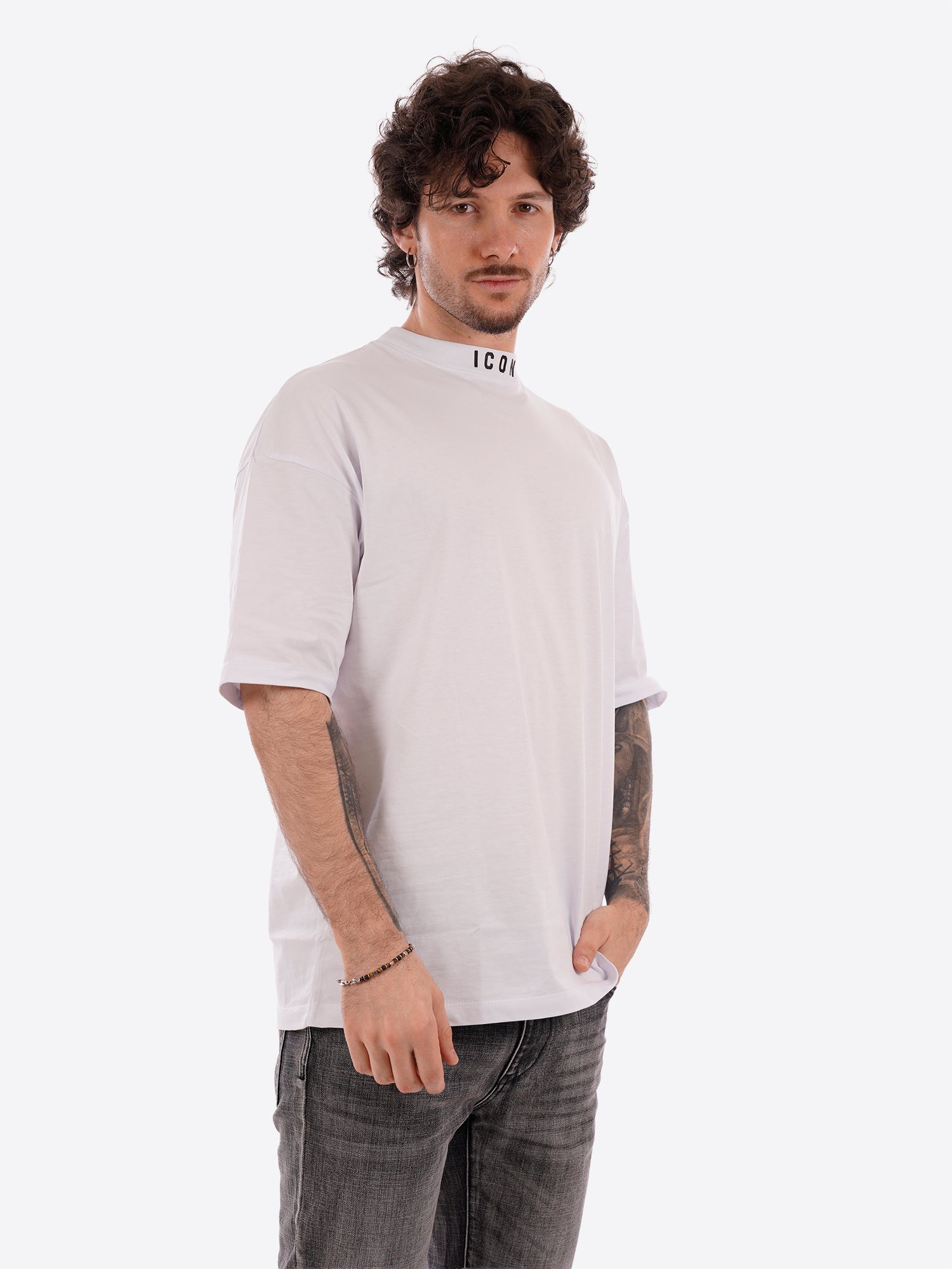 T-shirt ICON da Uomo - bianco IUT008BIANCO