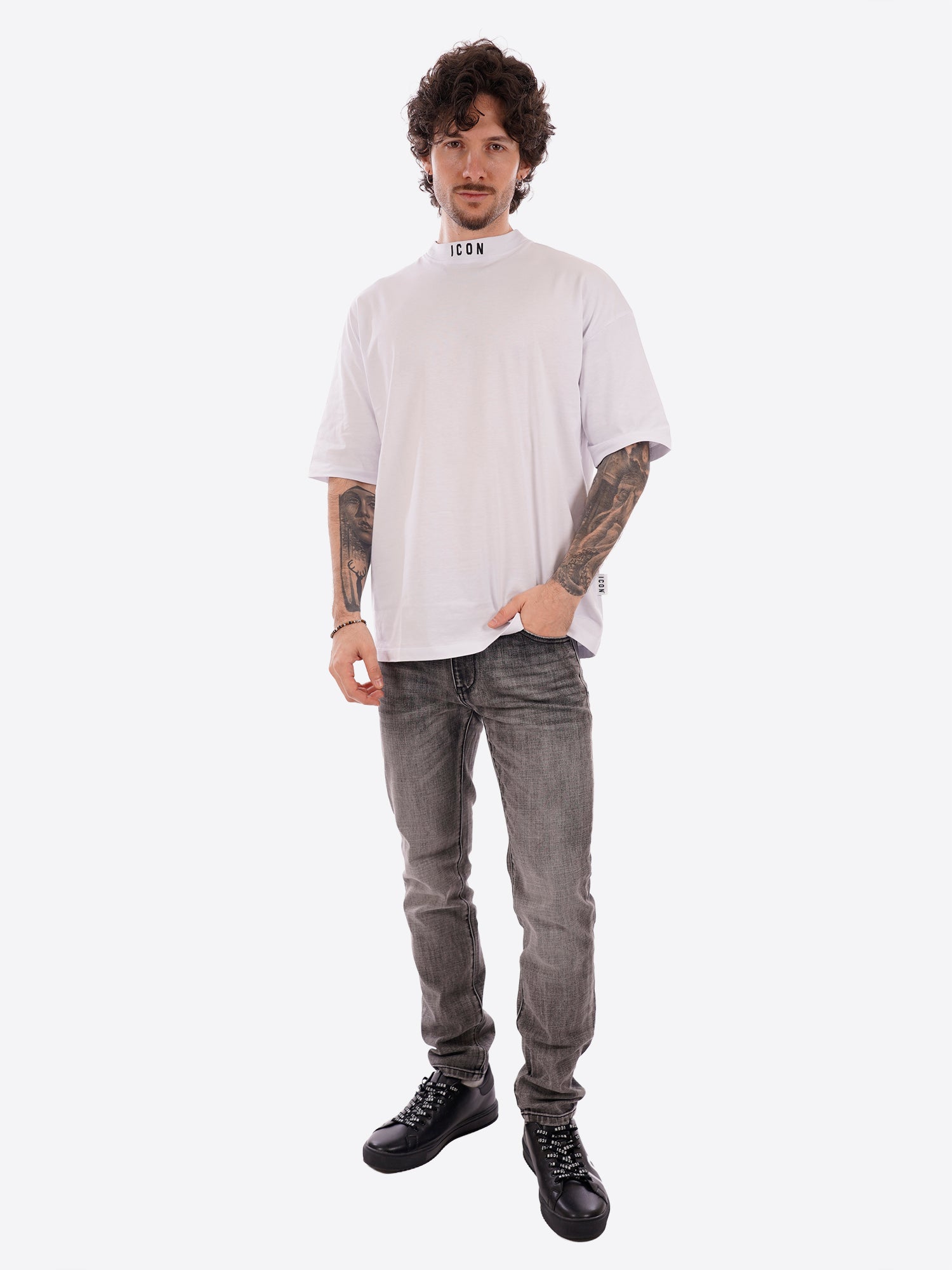 T-shirt ICON da Uomo - bianco IUT008BIANCO