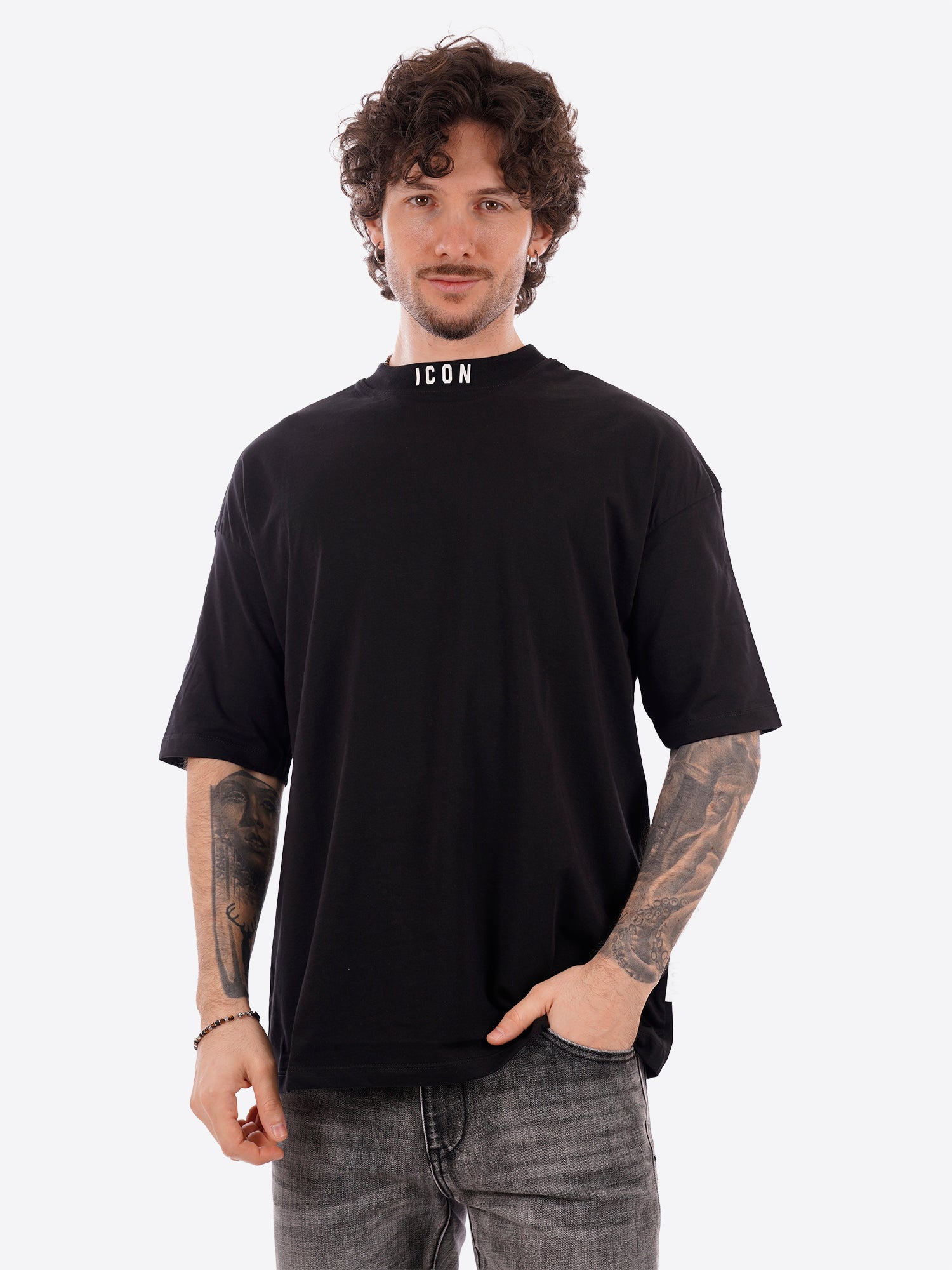 T-shirt ICON da Uomo - nero IUT008NERO