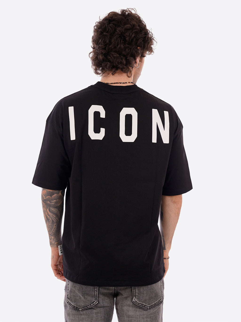 T-shirt ICON da Uomo - nero IUT008NERO