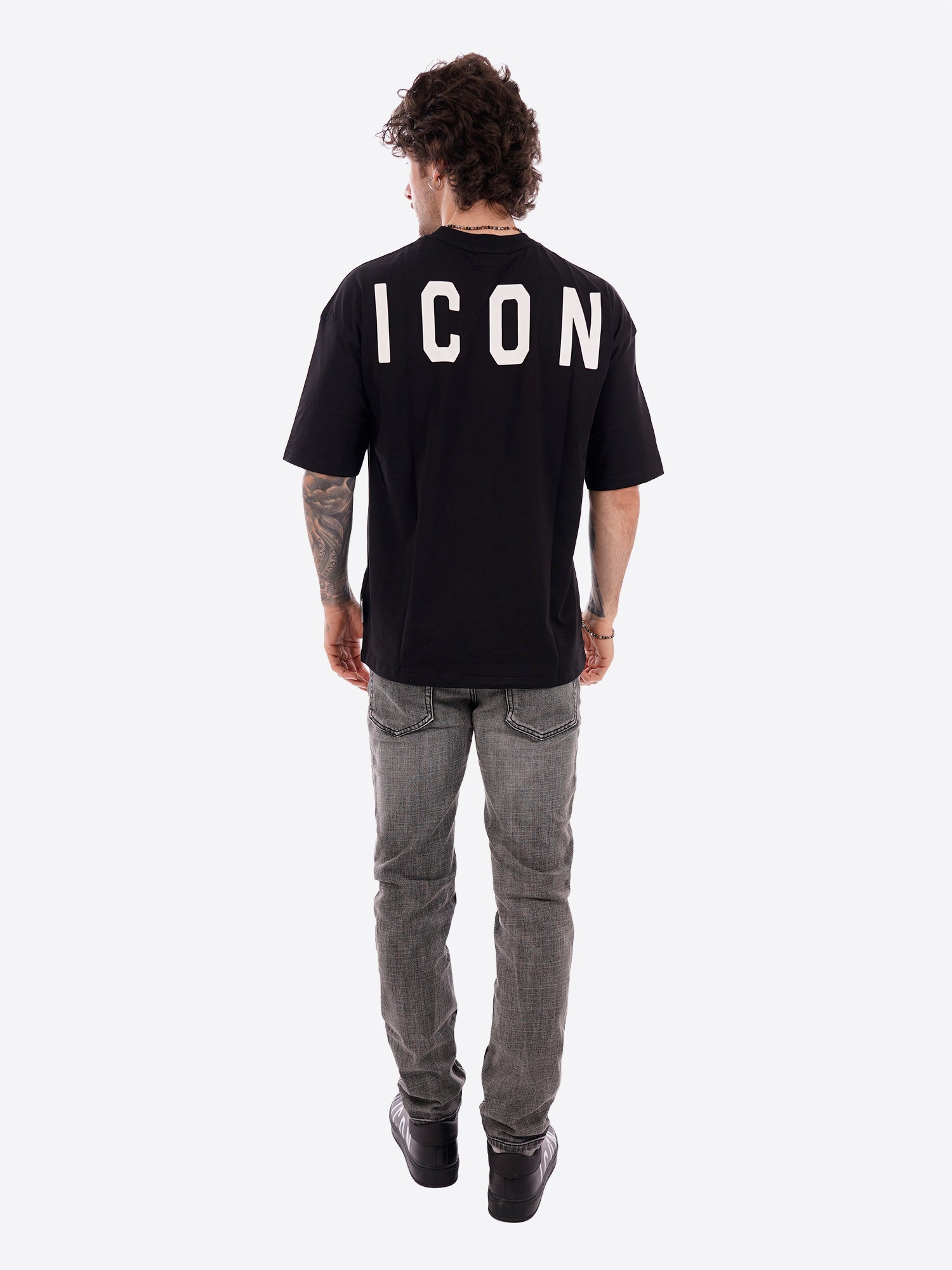 T-shirt ICON da Uomo - nero IUT008NERO