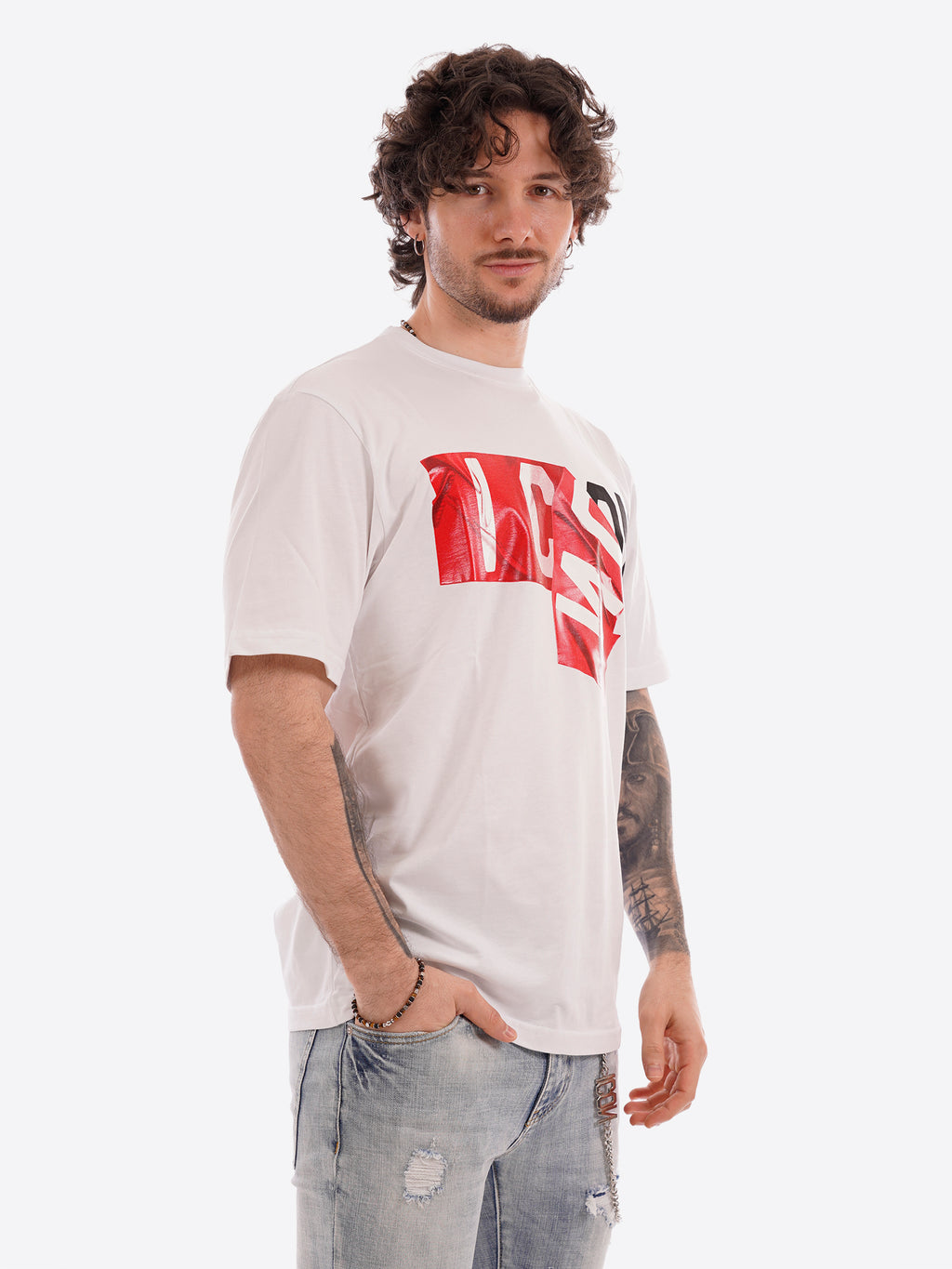T-shirt ICON da Uomo - bianco IUT012BIANCO