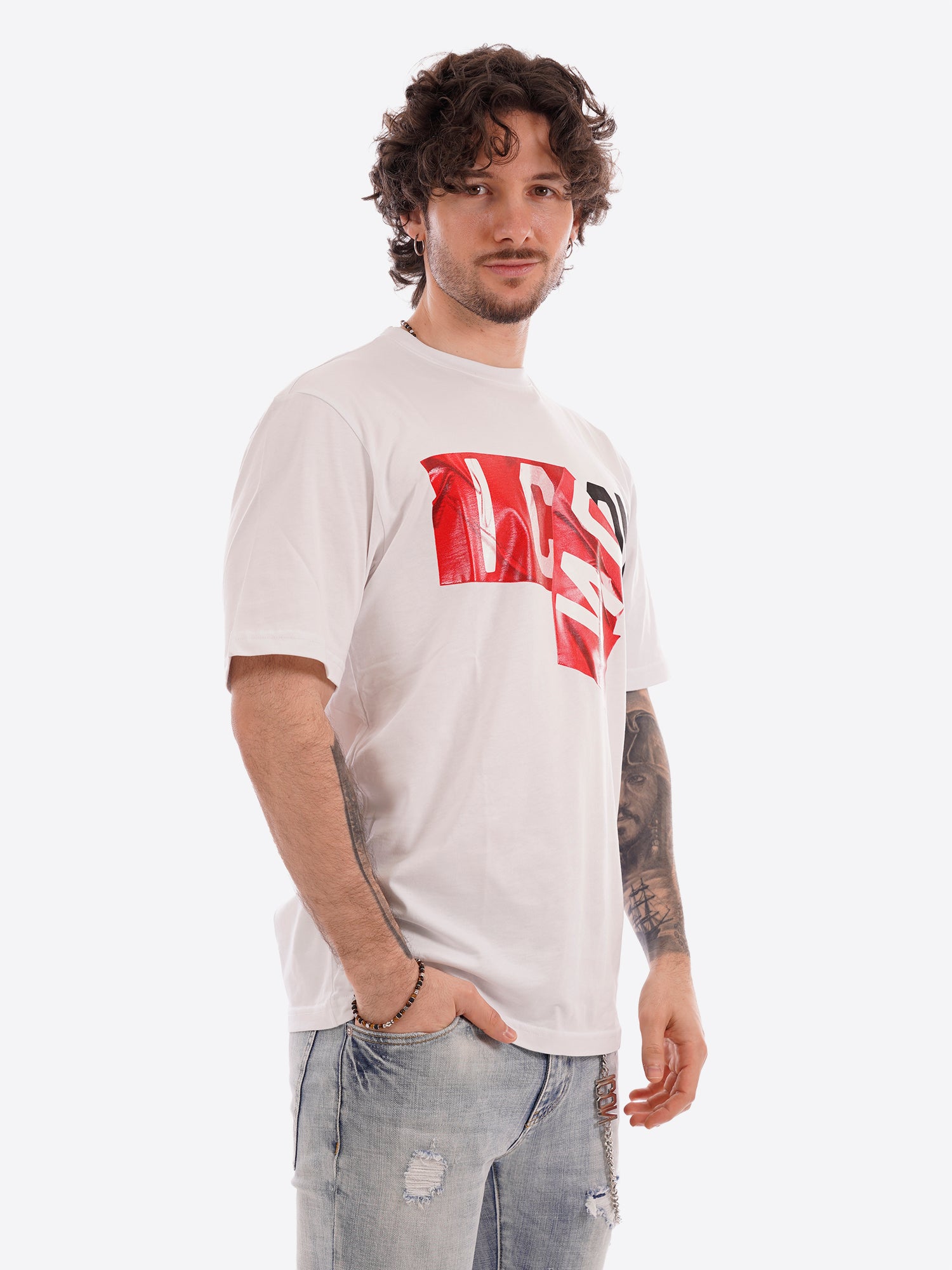 T-shirt ICON da Uomo - bianco IUT012BIANCO