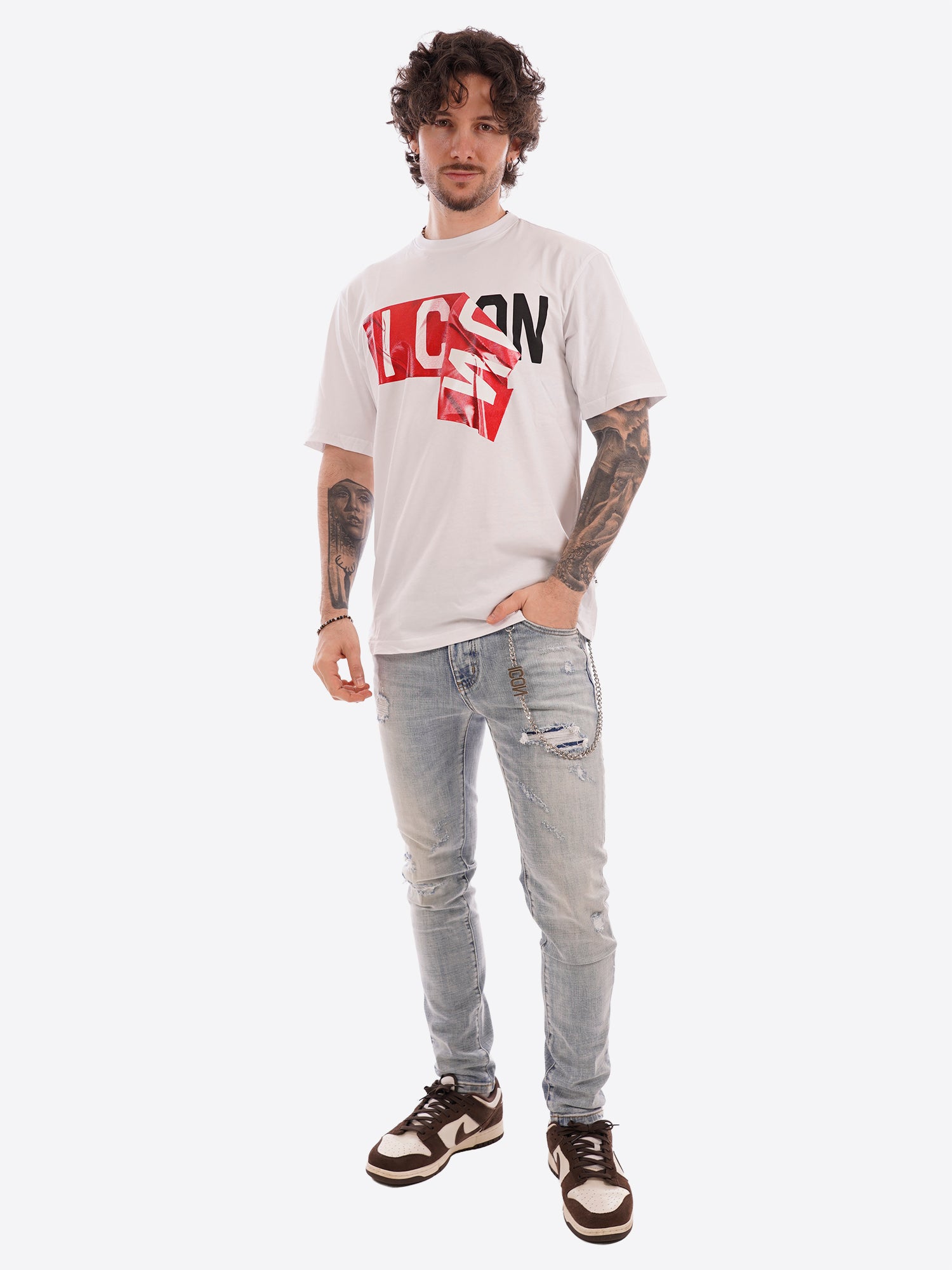 T-shirt ICON da Uomo - bianco IUT012BIANCO