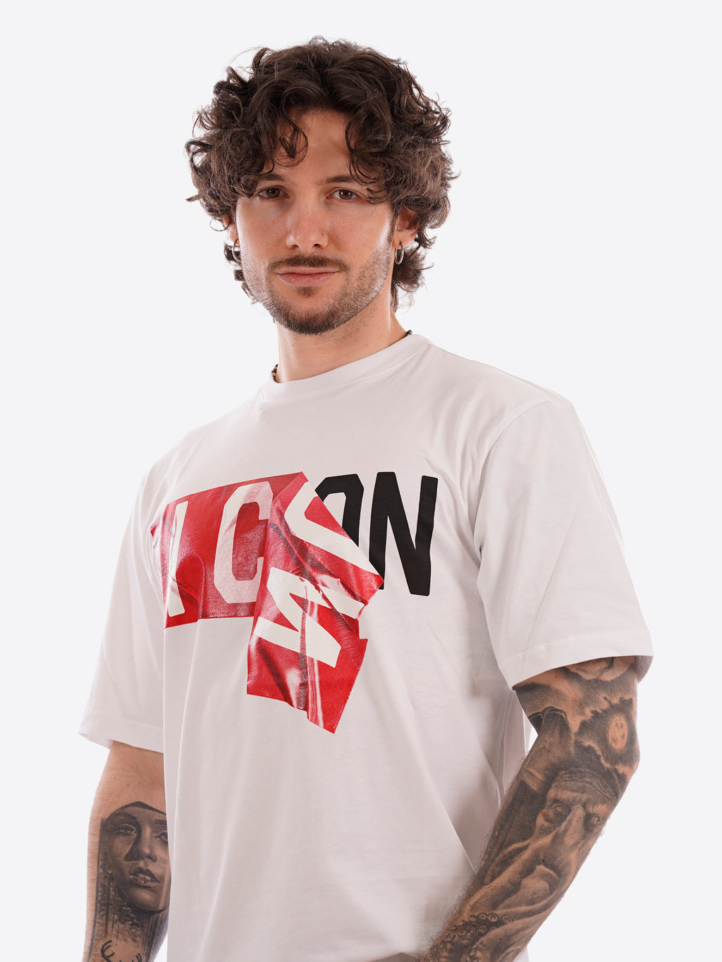 T-shirt ICON da Uomo - bianco IUT012BIANCO