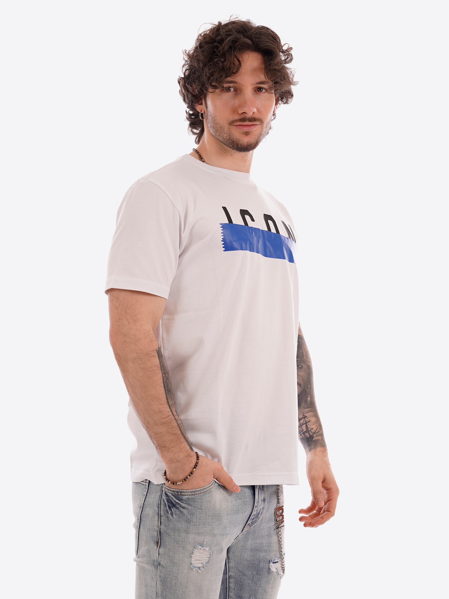 T-shirt ICON da Uomo - bianco IUT029BIANCO