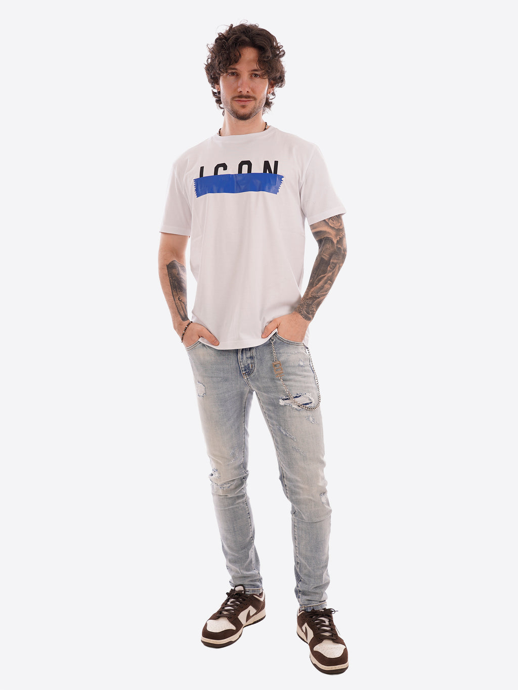 T-shirt ICON da Uomo - bianco IUT029BIANCO