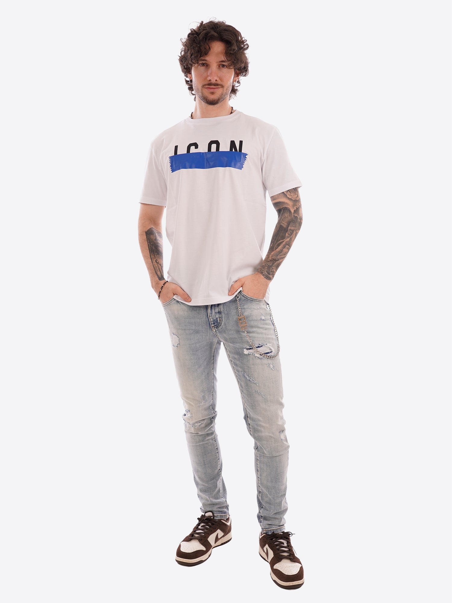 T-shirt ICON da Uomo - bianco IUT029BIANCO