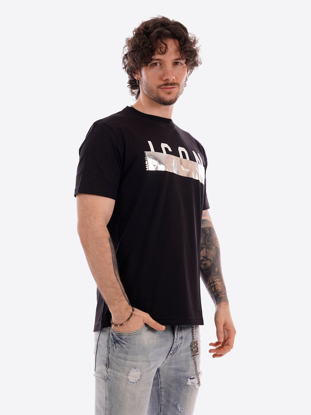 T-shirt ICON da Uomo - nero IUT029NERO