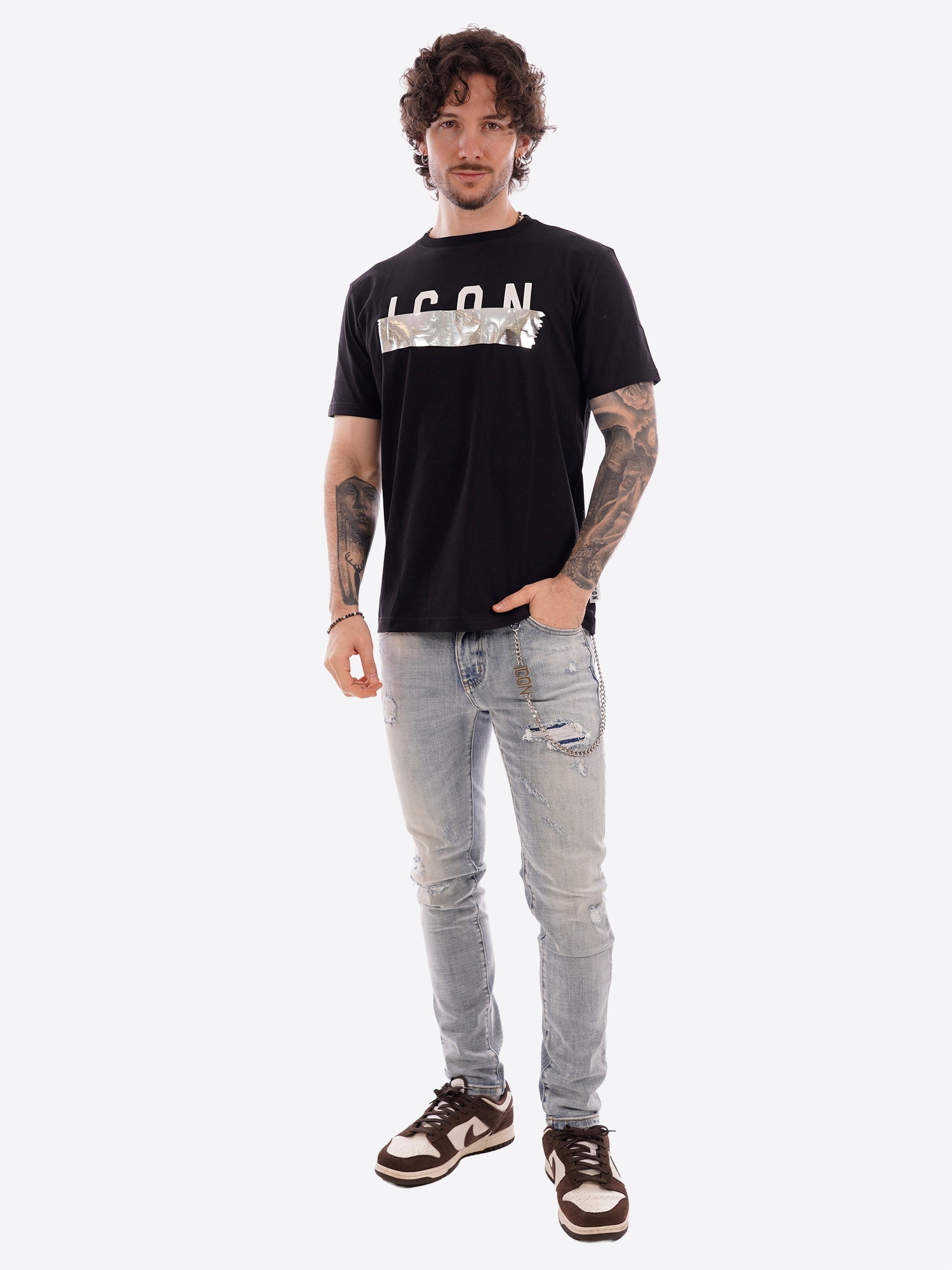 T-shirt ICON da Uomo - nero IUT029NERO