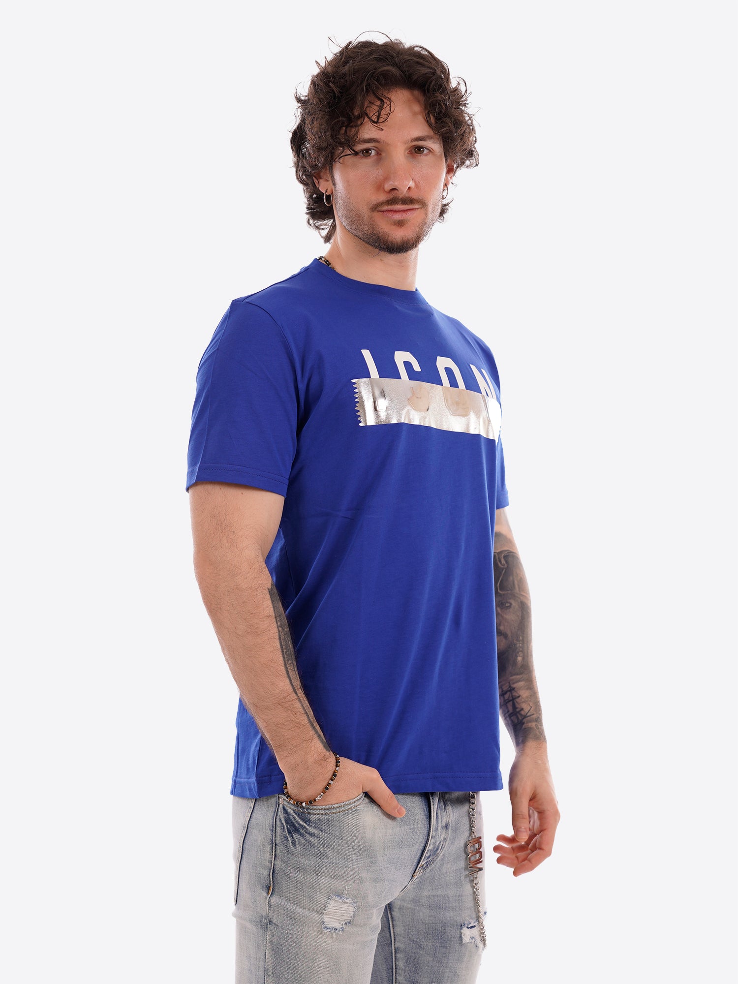T-shirt ICON da Uomo - blu IUT029ROYAL