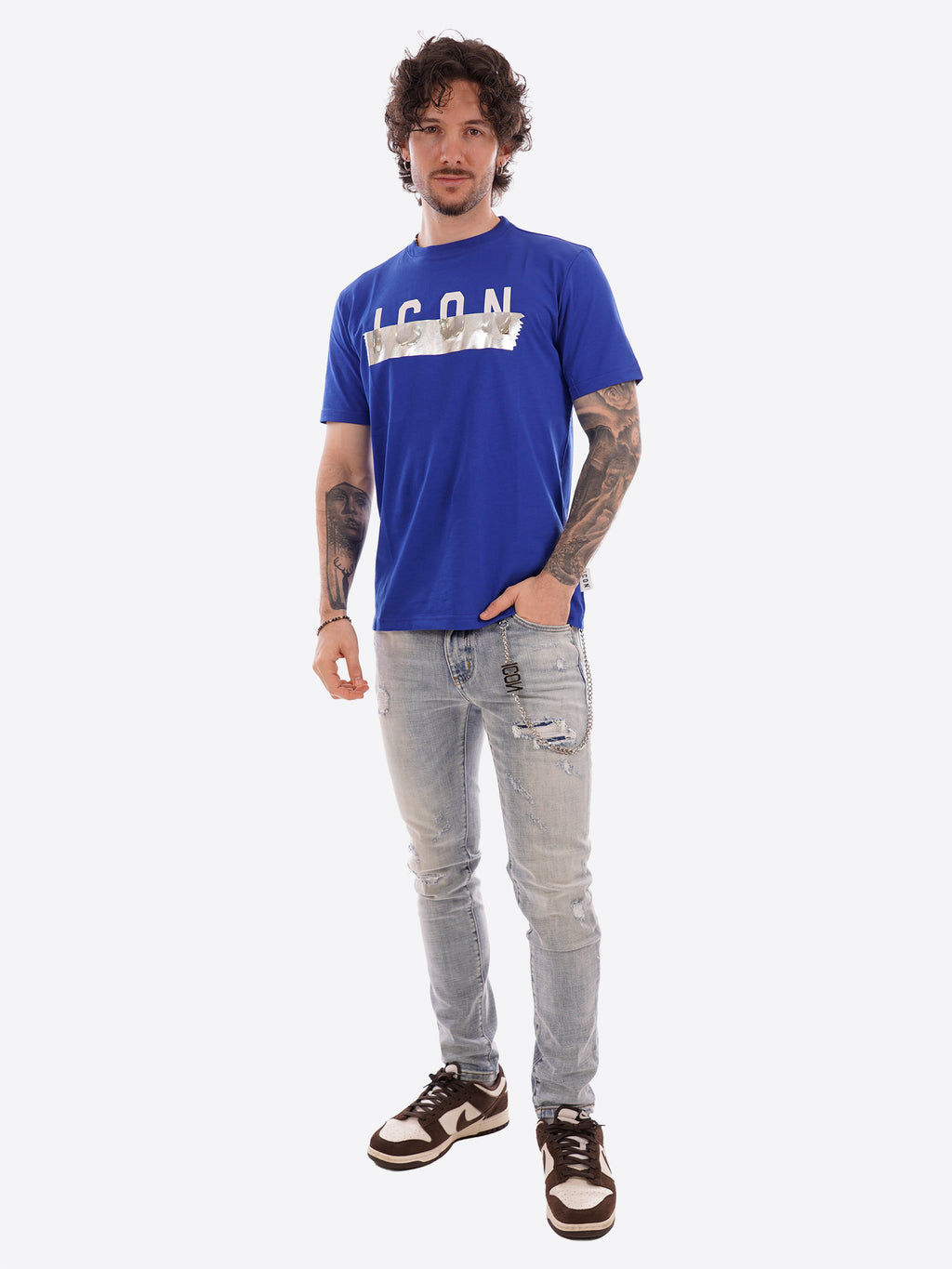 T-shirt ICON da Uomo - blu IUT029ROYAL