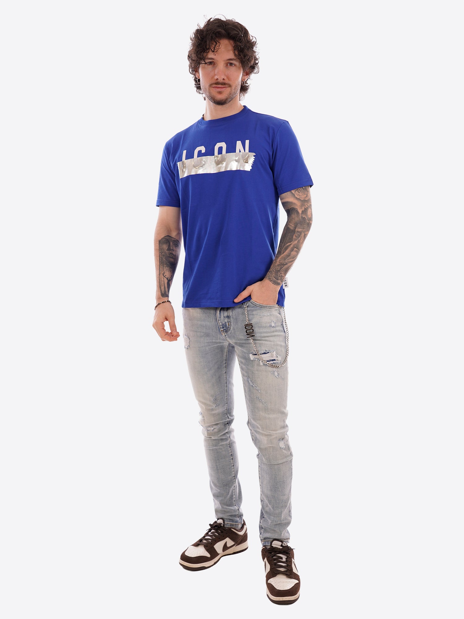 T-shirt ICON da Uomo - blu IUT029ROYAL