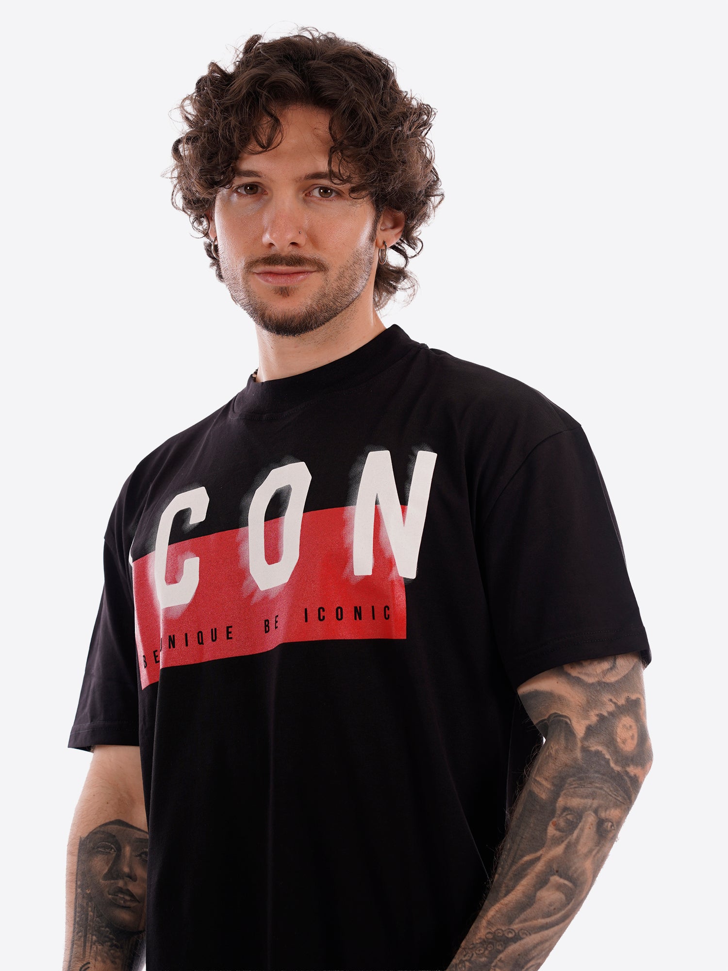 T-shirt ICON da Uomo - nero IUT041NERO
