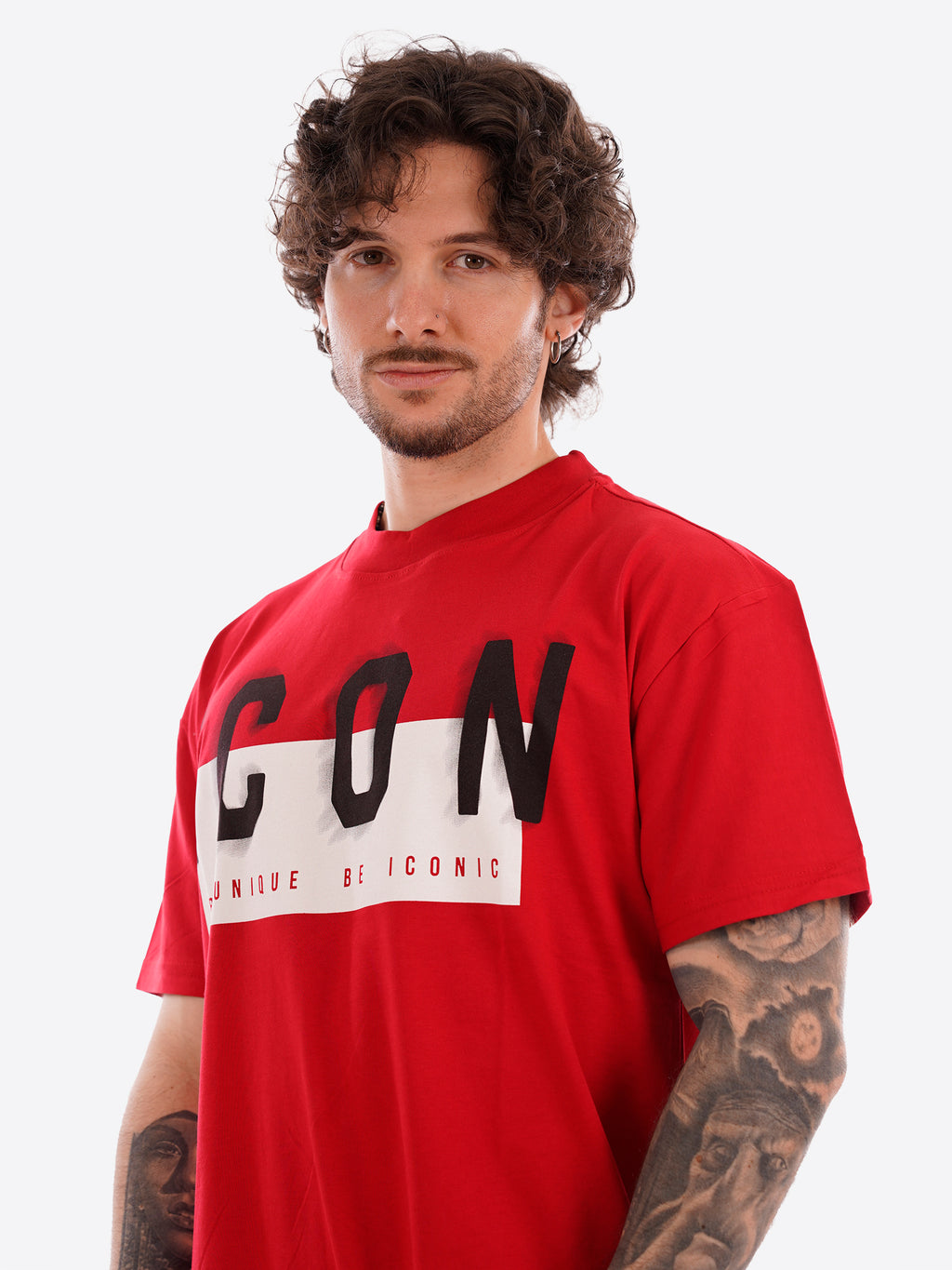 T-shirt ICON da Uomo - rosso IUT041ROSSO