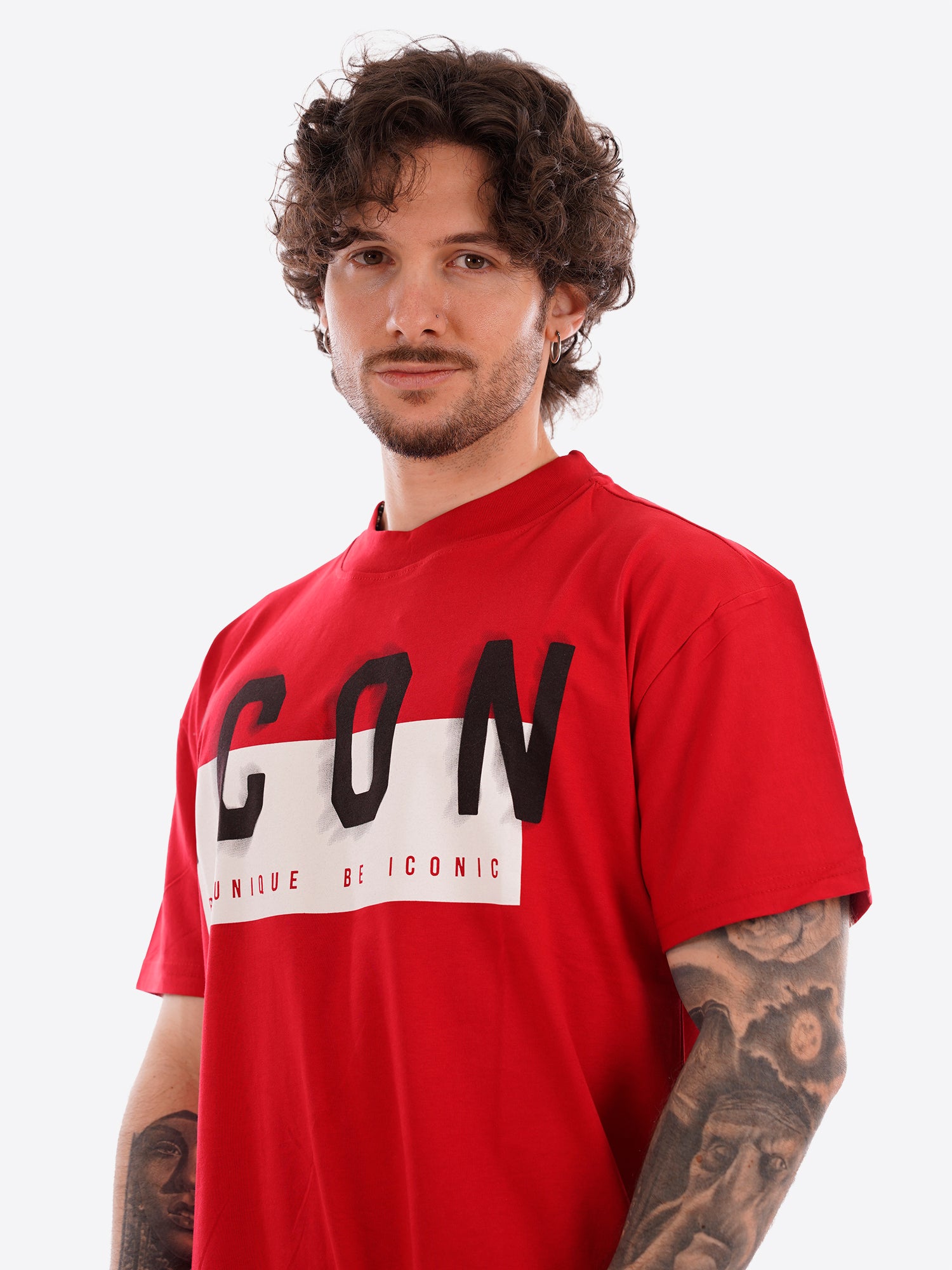 T-shirt ICON da Uomo - rosso IUT041ROSSO