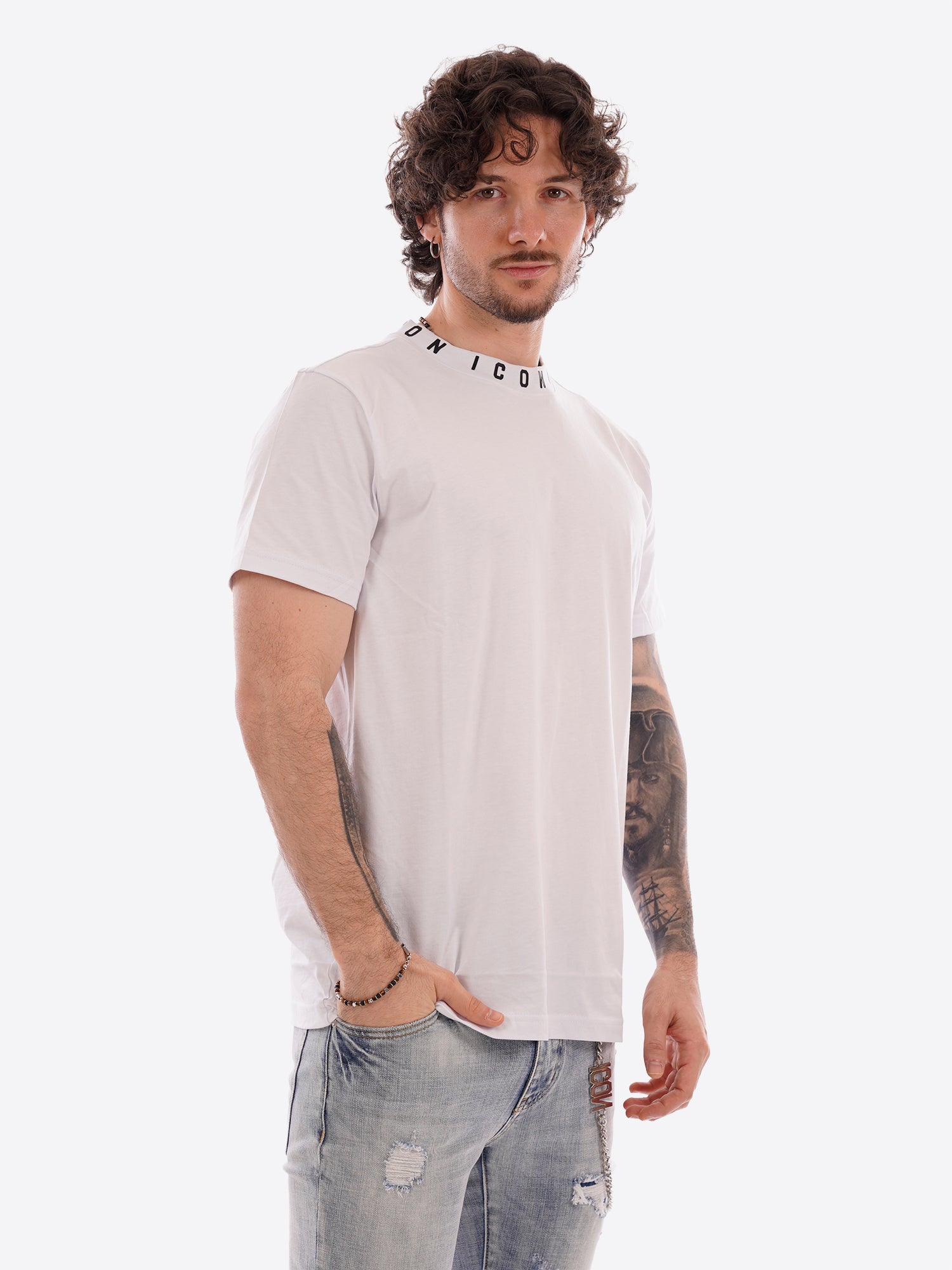 T-shirt ICON da Uomo - bianco IUT042BIANCO