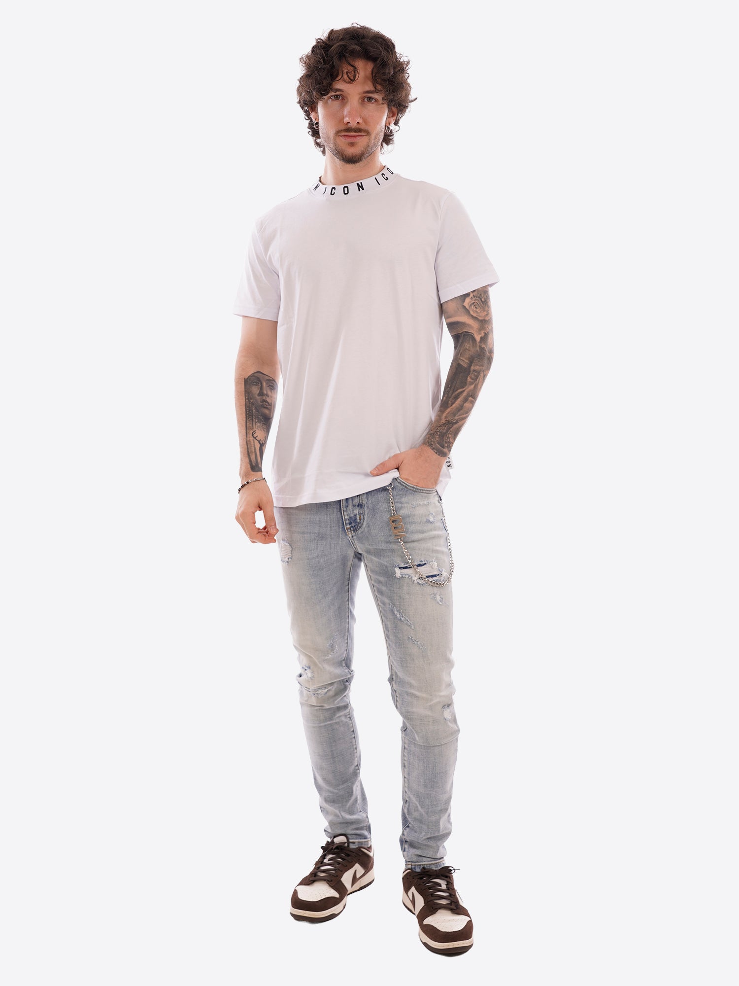 T-shirt ICON da Uomo - bianco IUT042BIANCO