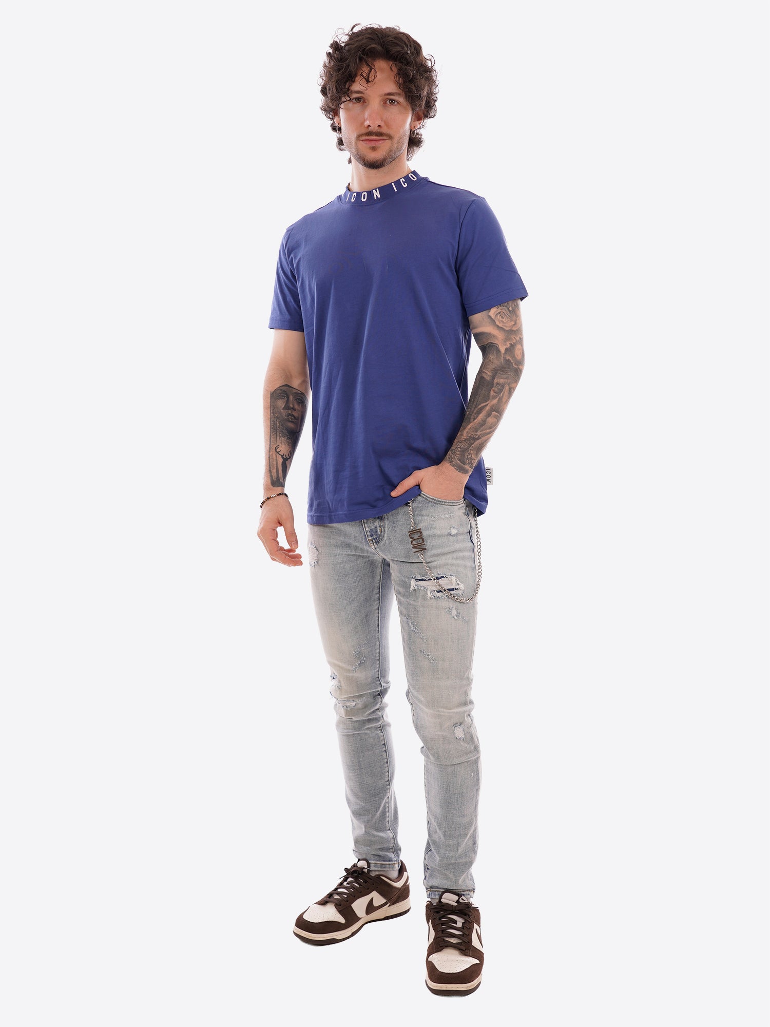 T-shirt ICON da Uomo - blu IUT042COPIATIVO