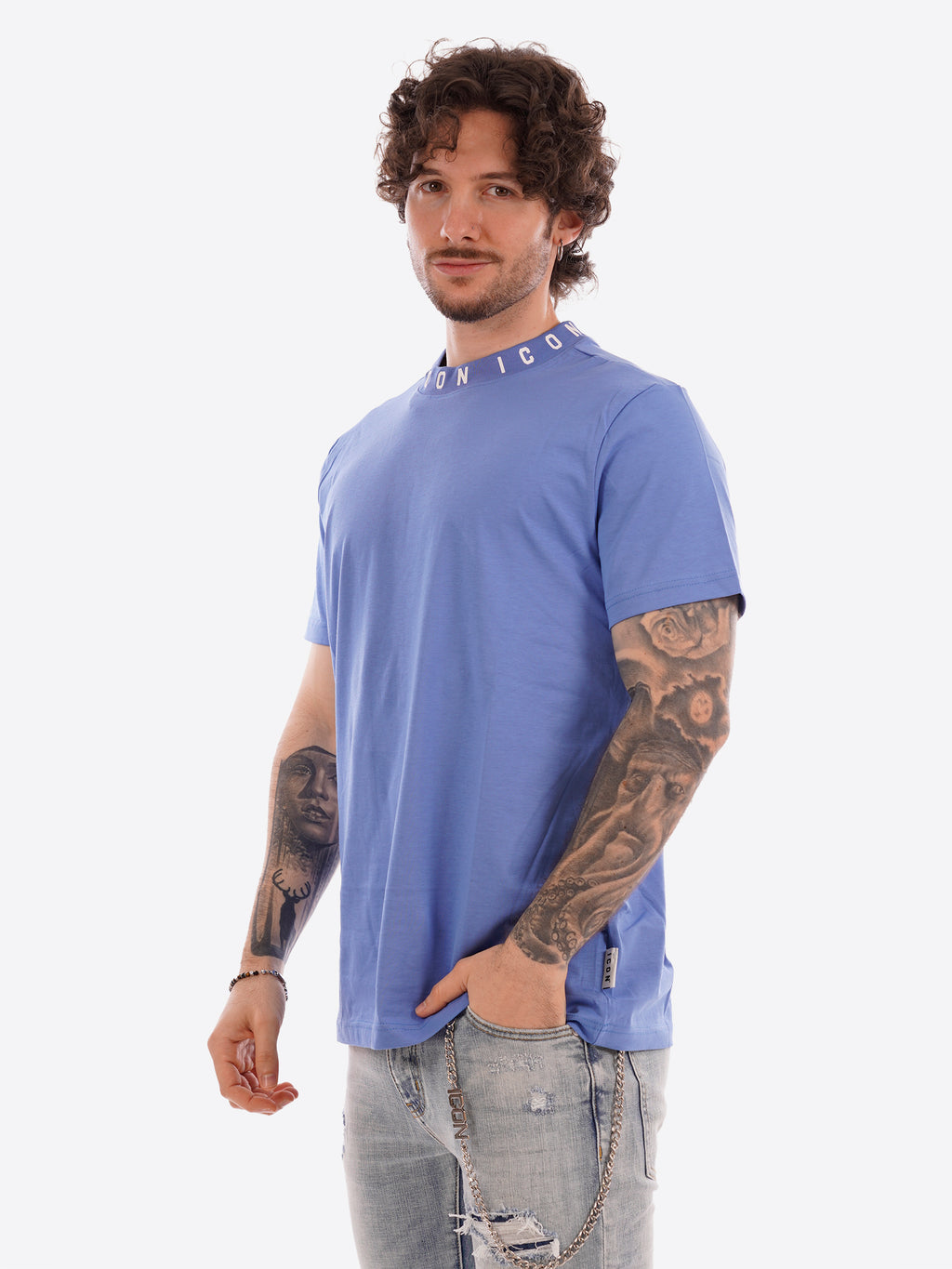 T-shirt ICON da Uomo - blu IUT042ULTRAMARINE