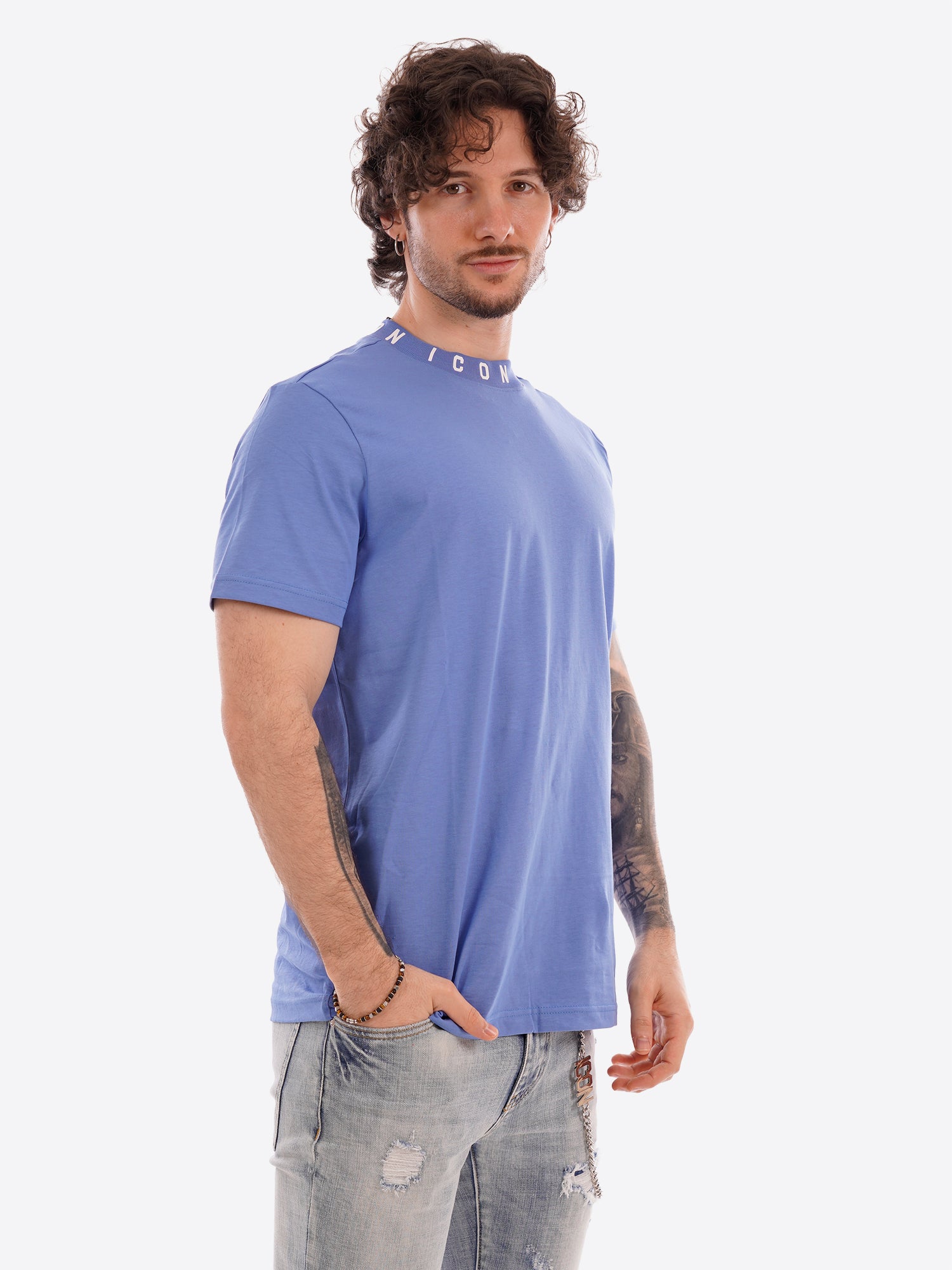 T-shirt ICON da Uomo - blu IUT042ULTRAMARINE