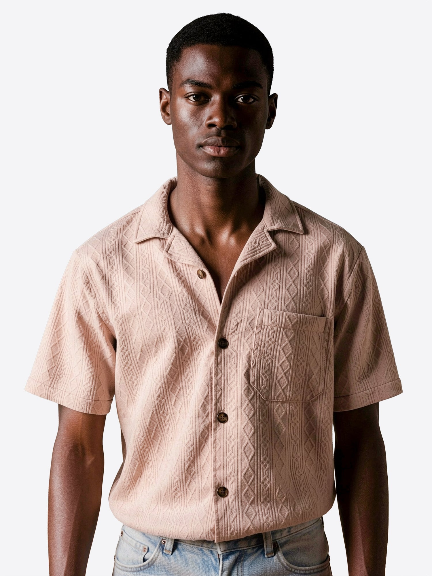 Camicia maniche corte INDICODE da Uomo - beige 20749004 BEIGE
