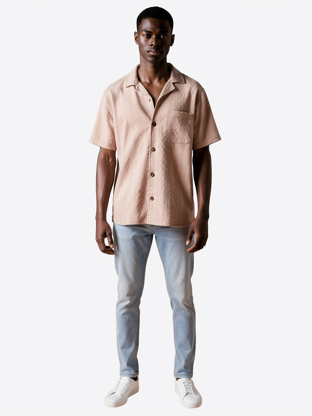 Camicia maniche corte INDICODE da Uomo - beige 20749004 BEIGE