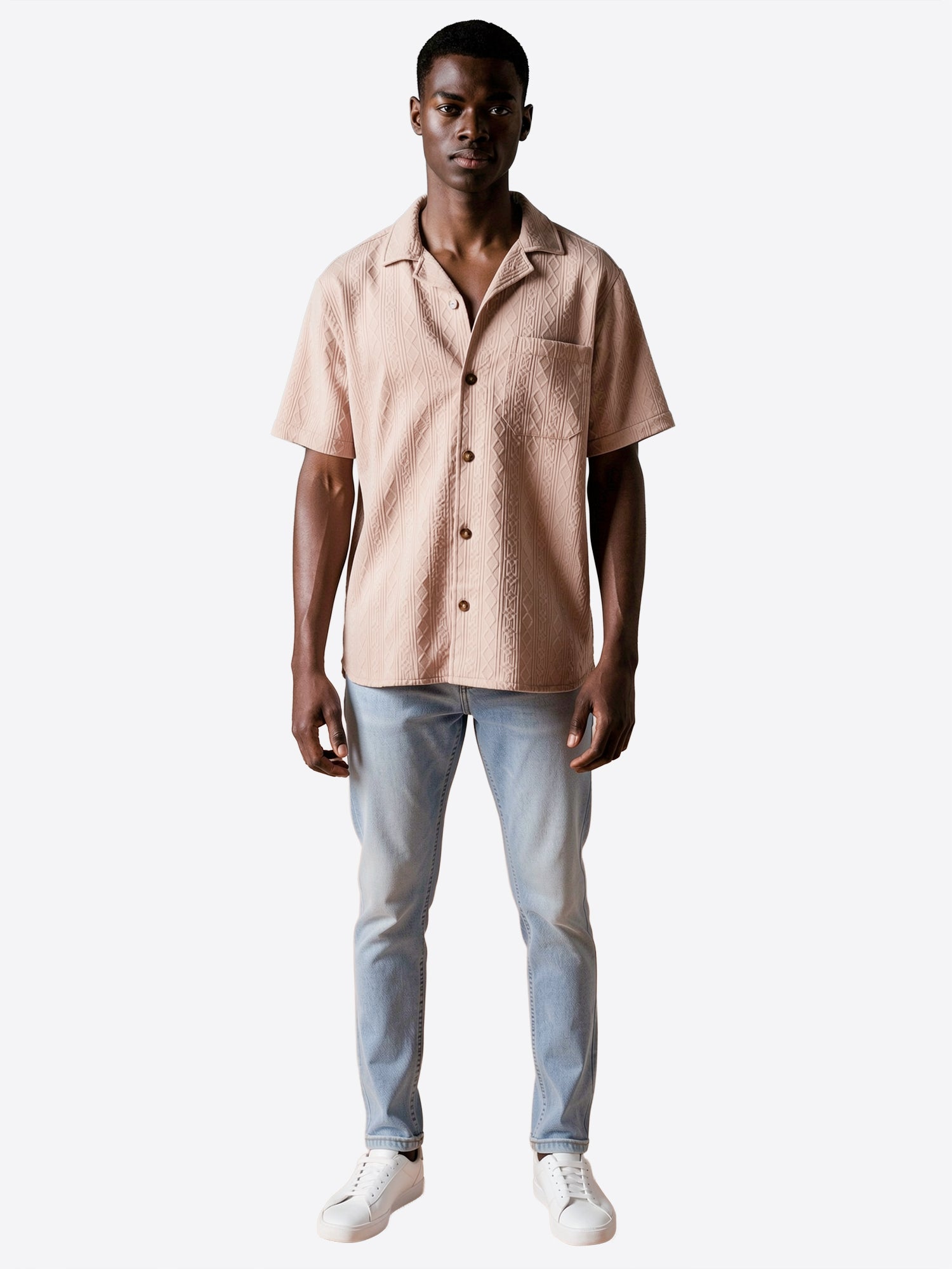 Camicia maniche corte INDICODE da Uomo - beige 20749004 BEIGE
