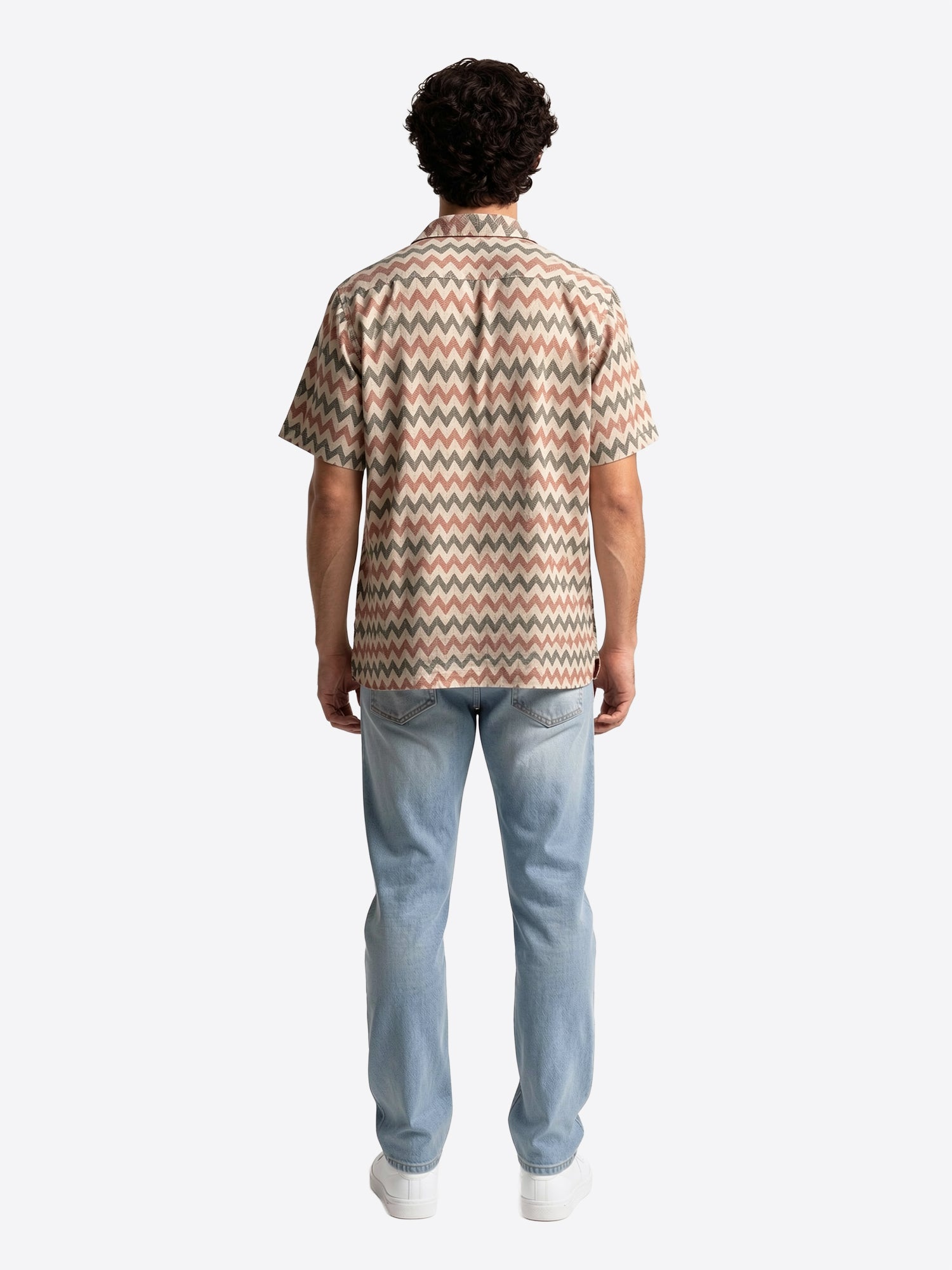 Camicia maniche corte INDICODE da Uomo - beige 20758276 BEIGE MULTICOLOR