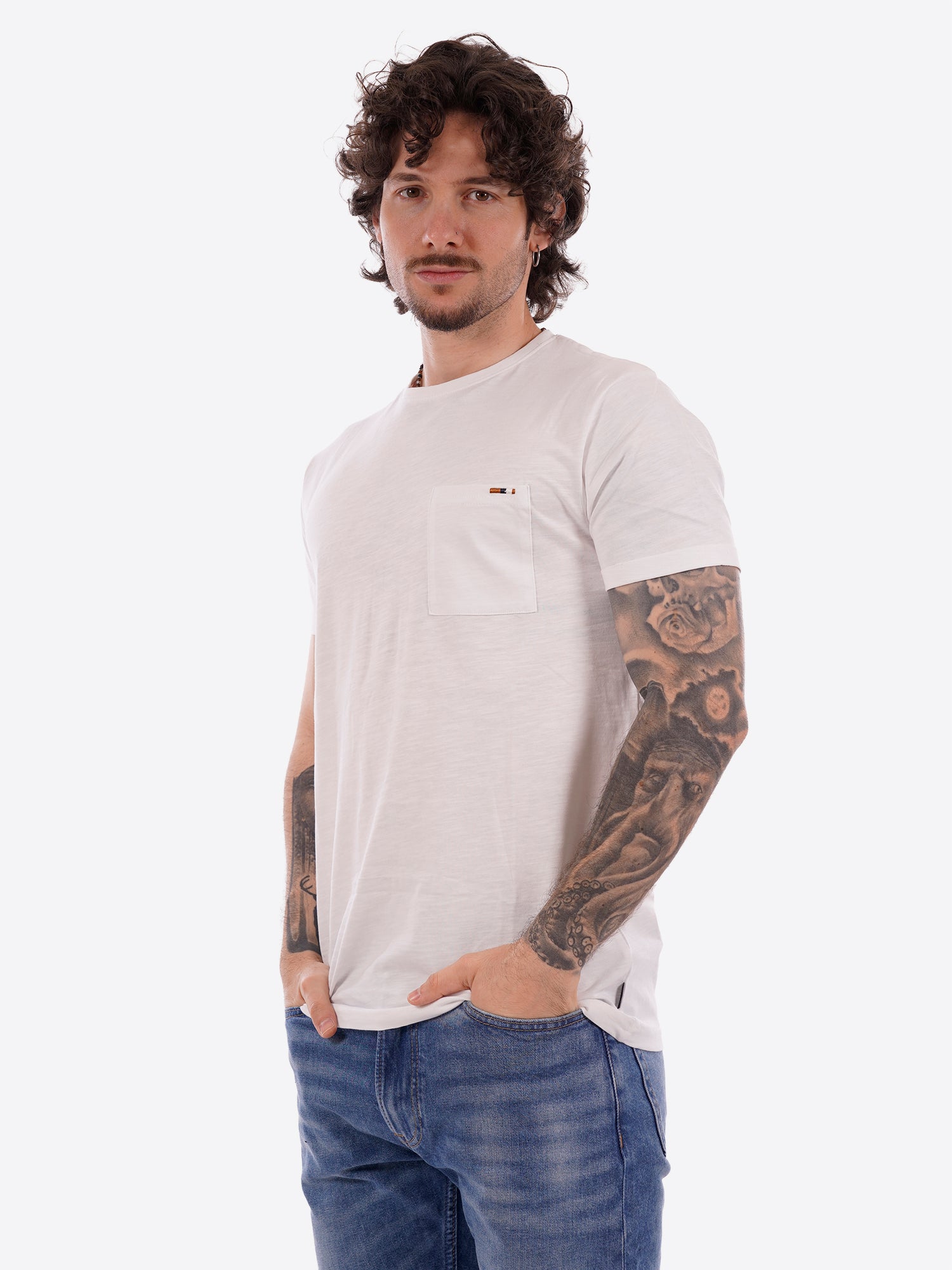 T-shirt INDICODE da Uomo - bianco 41104002 BIANCO