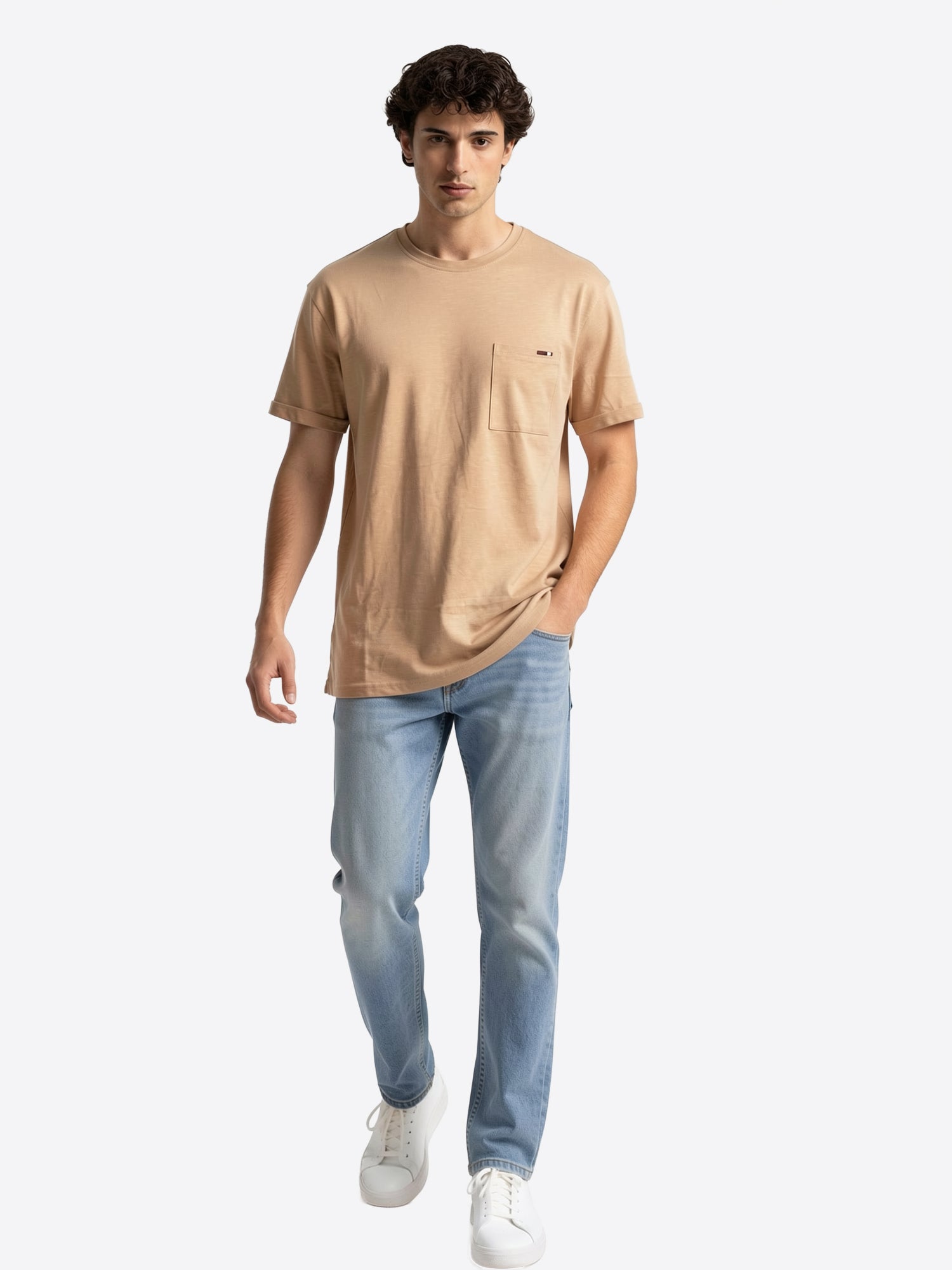 T-shirt INDICODE da Uomo - beige 41104004 BEIGE