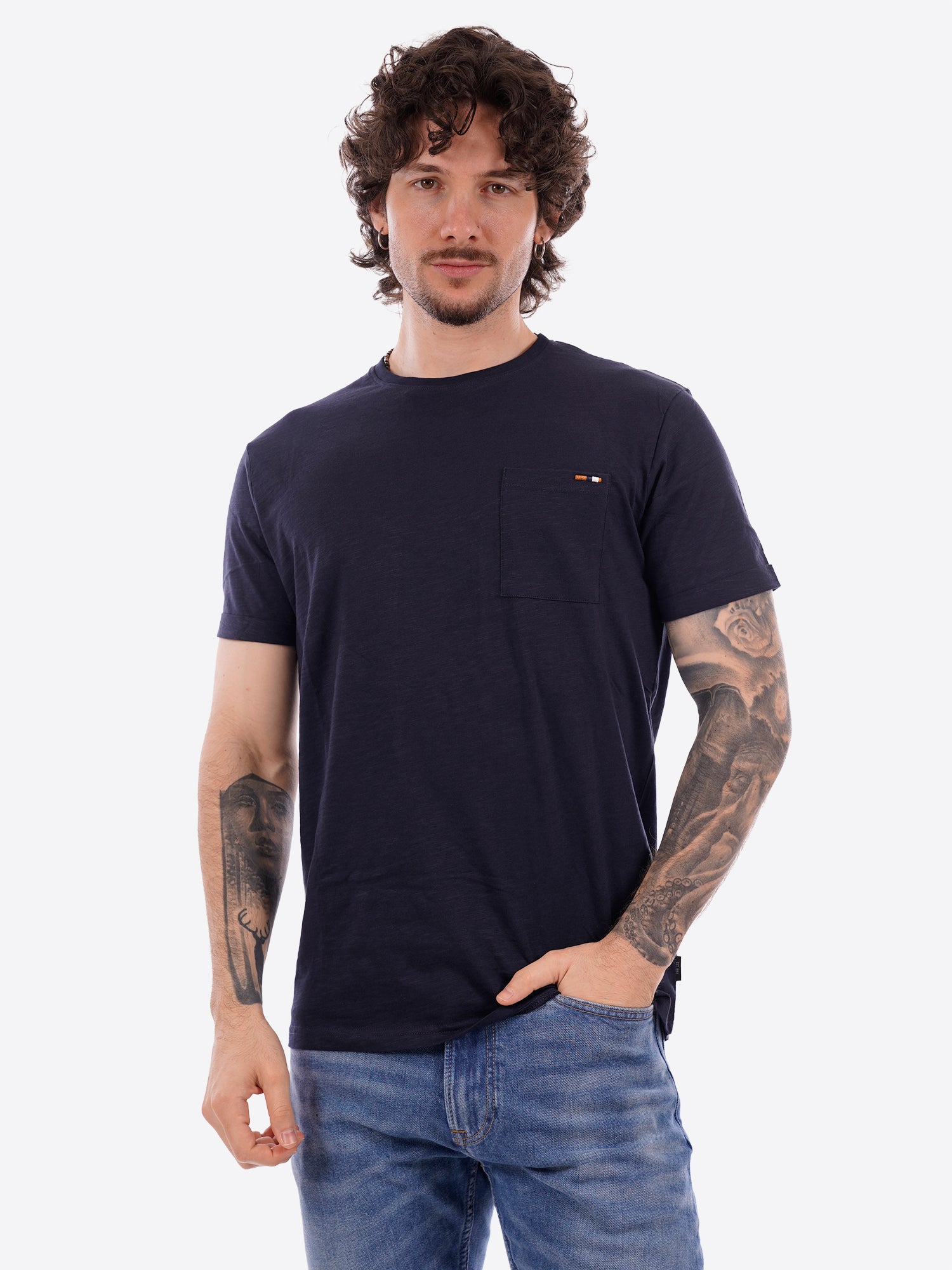 T-shirt INDICODE da Uomo - blu 41104400 BLU