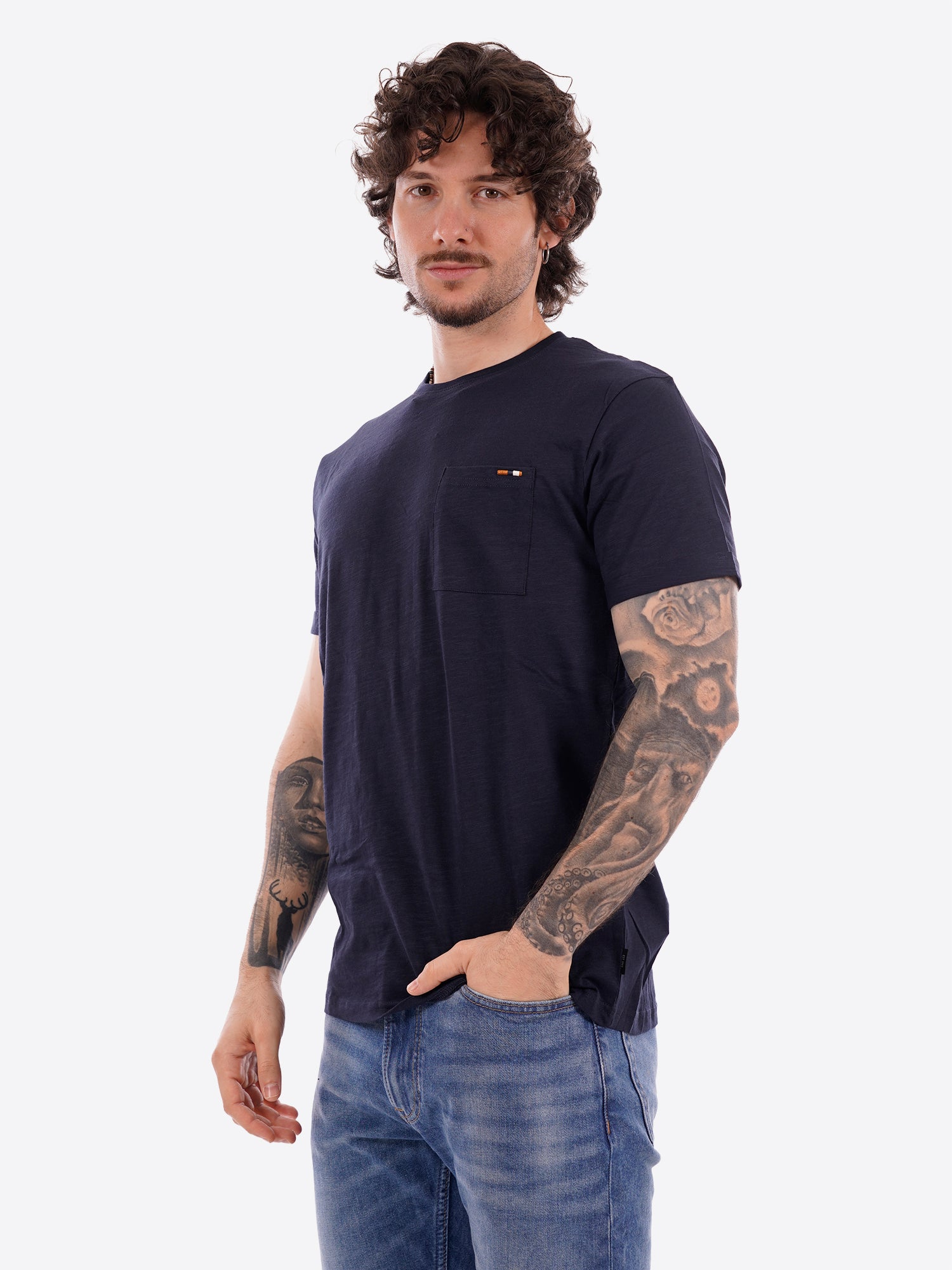 T-shirt INDICODE da Uomo - blu 41104400 BLU