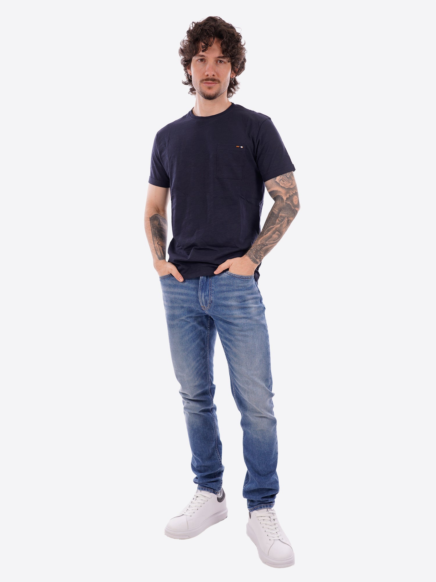 T-shirt INDICODE da Uomo - blu 41104400 BLU