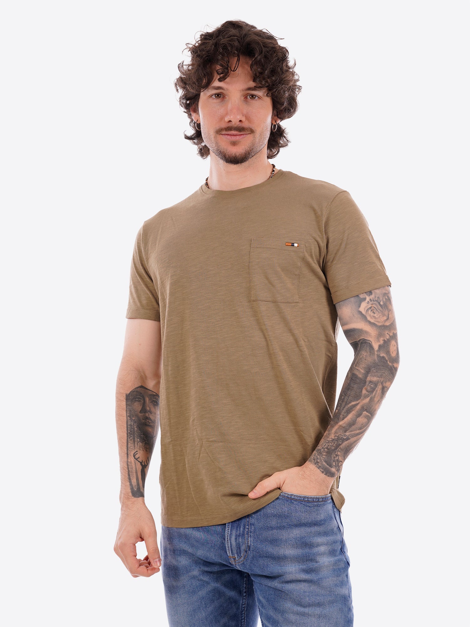 T-shirt INDICODE da Uomo - verde 41104617 VERDE