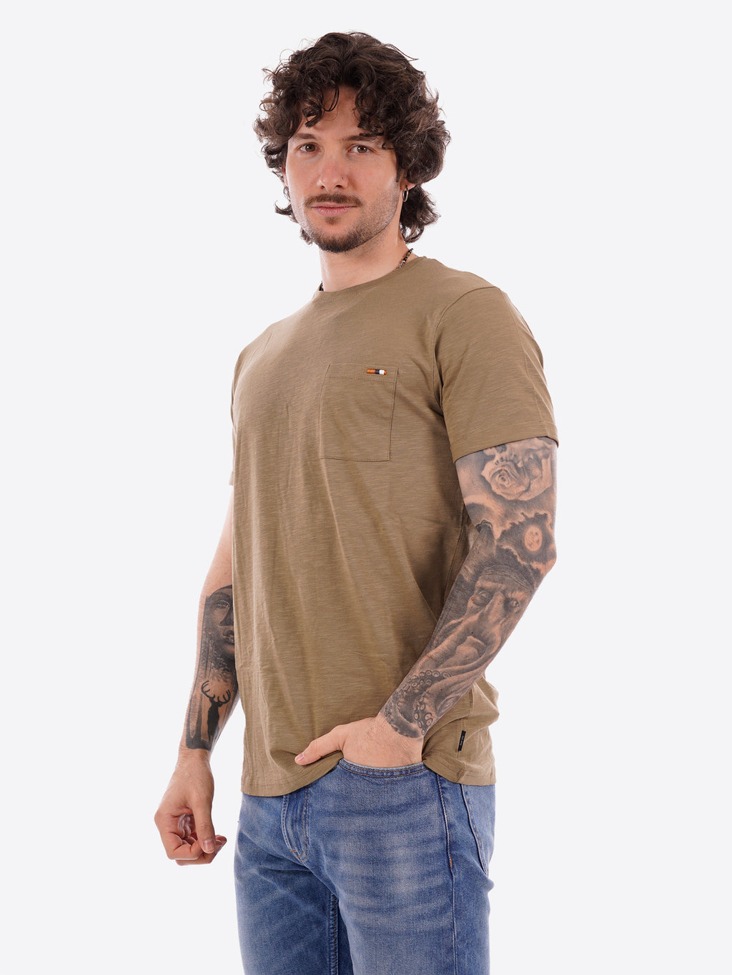 T-shirt INDICODE da Uomo - verde 41104617 VERDE