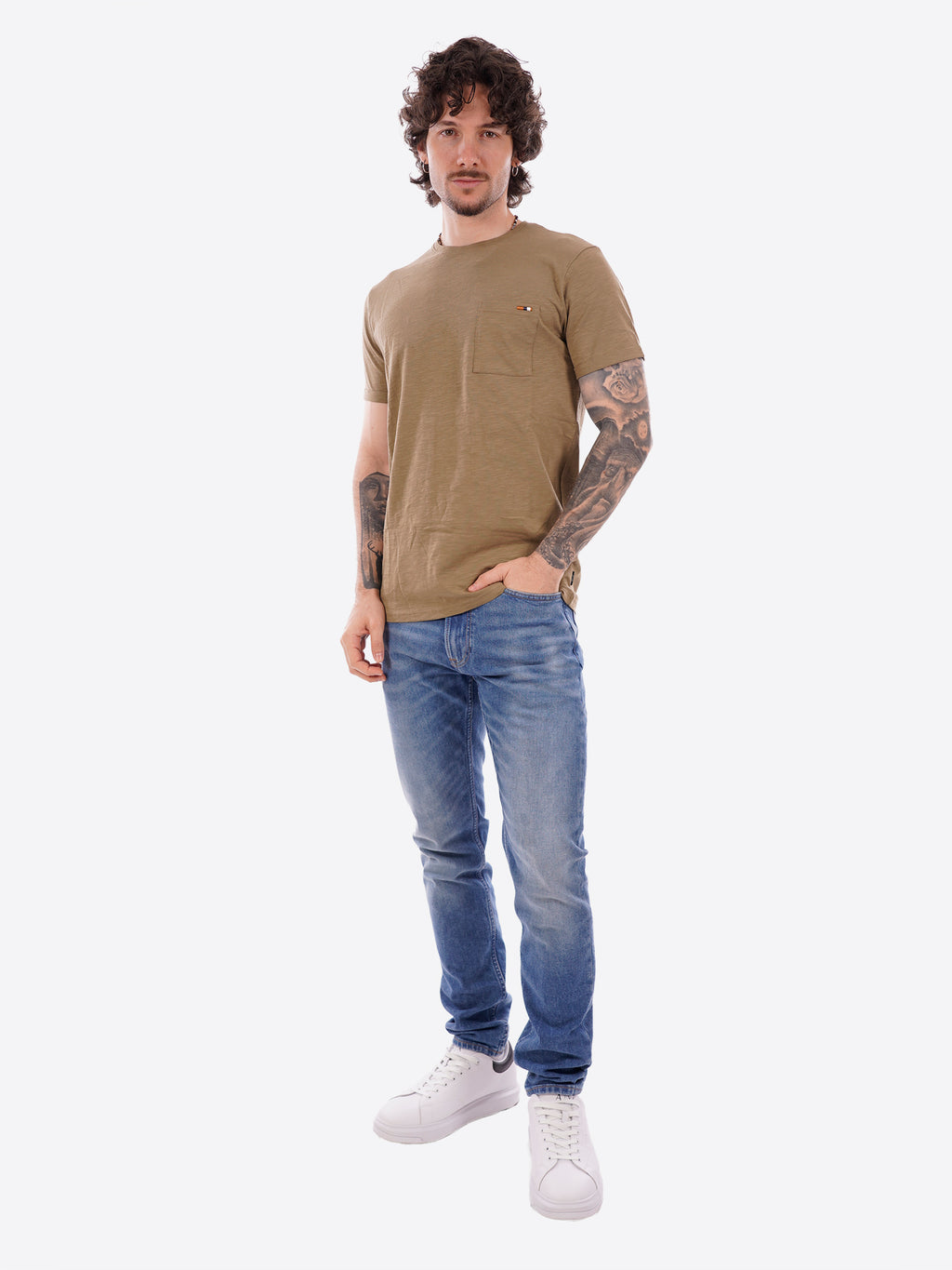 T-shirt INDICODE da Uomo - verde 41104617 VERDE