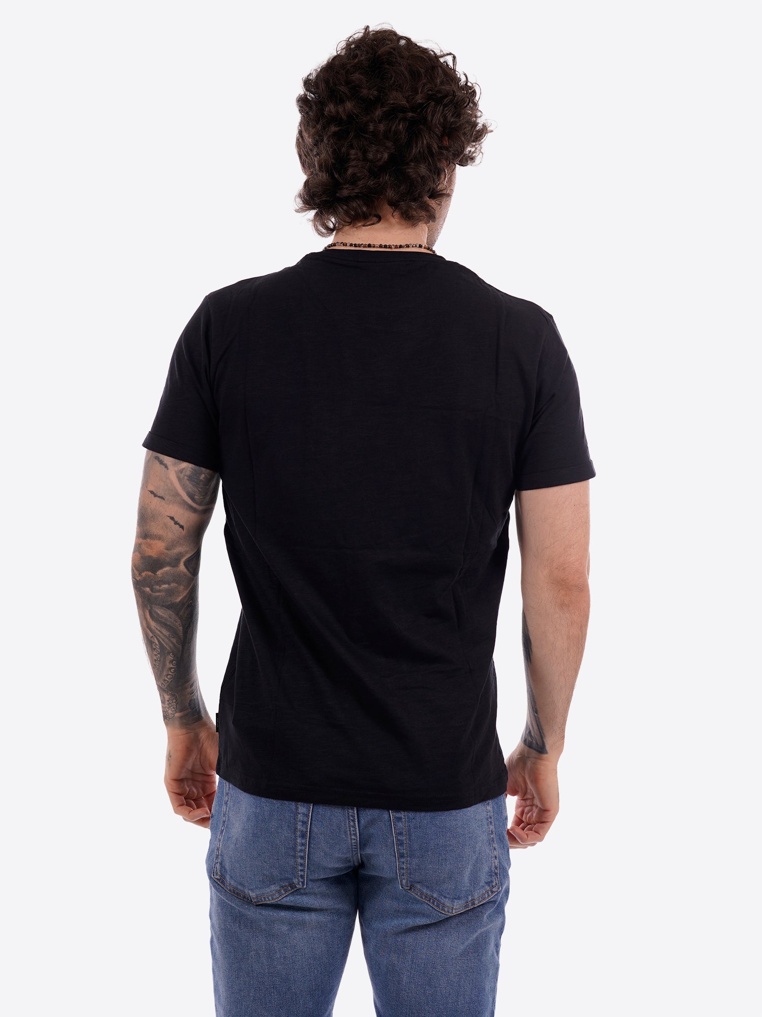 T-shirt INDICODE da Uomo - nero 41104NERO