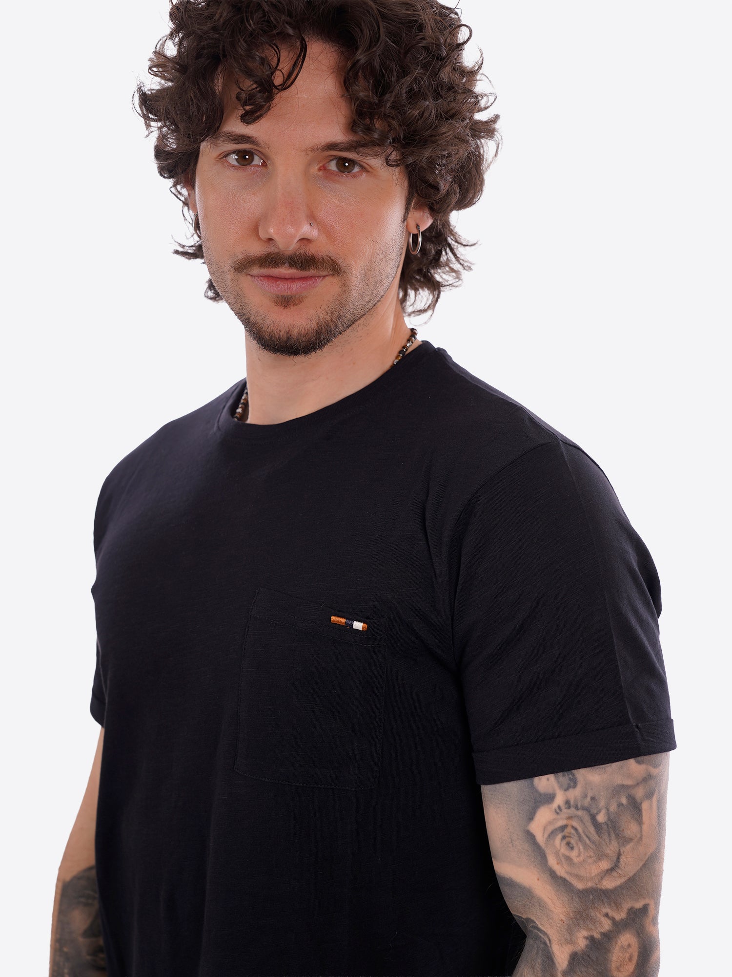T-shirt INDICODE da Uomo - nero 41104NERO