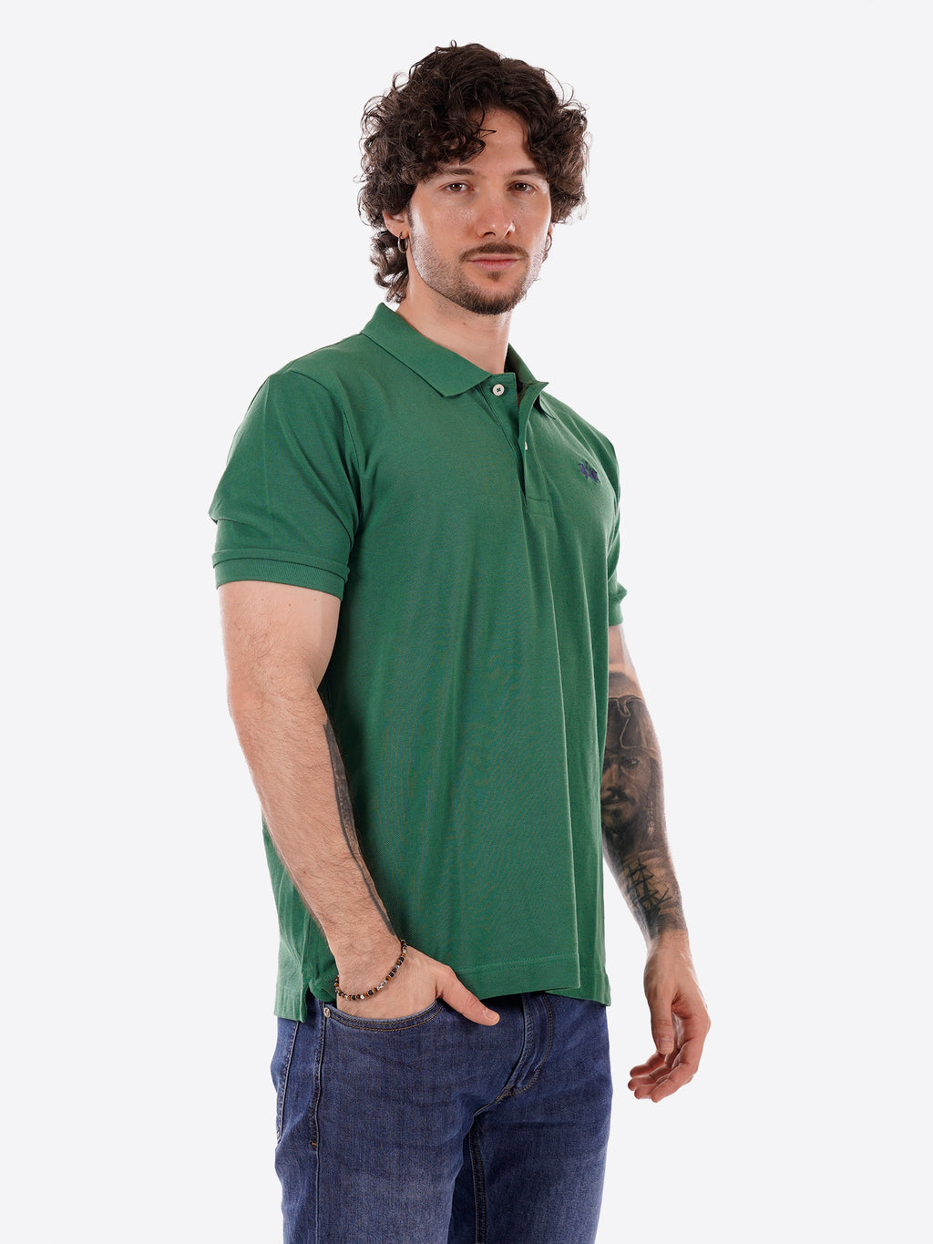 Polo maniche corte LA MARTINA da Uomo - verde BPMP113049 VERDE