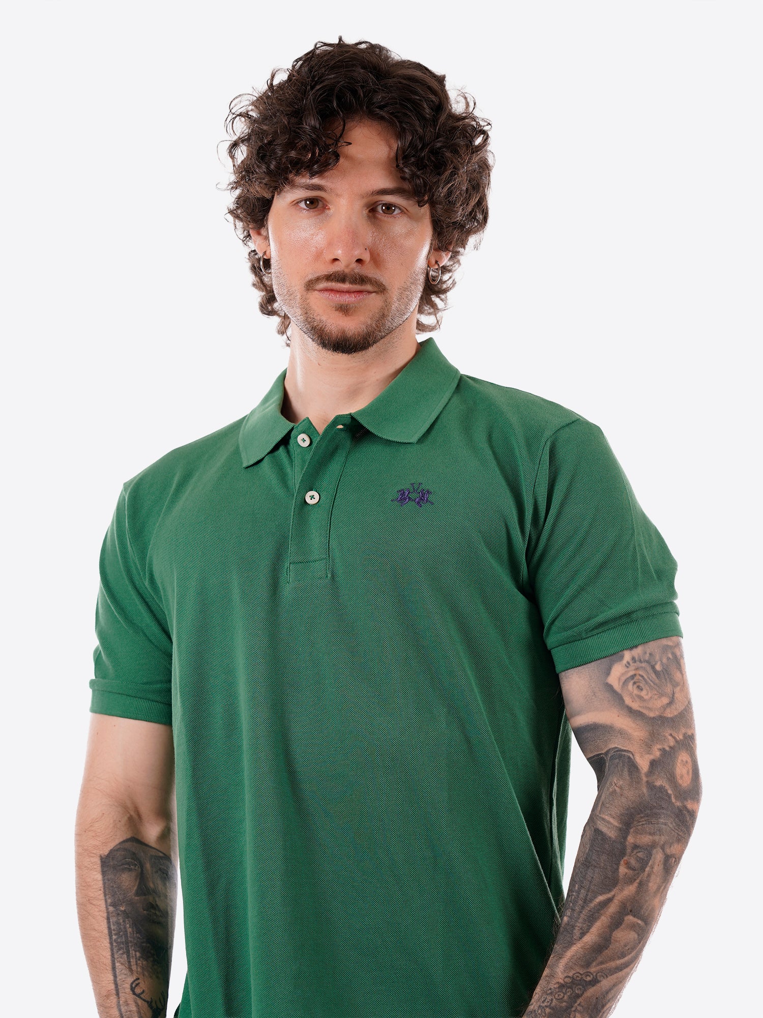 Polo maniche corte LA MARTINA da Uomo - verde BPMP113049 VERDE