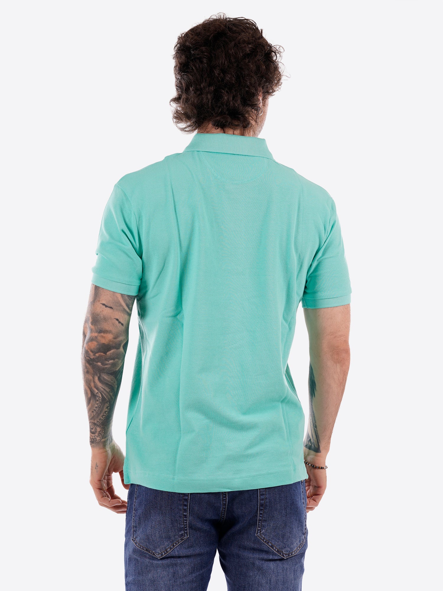 Polo maniche corte LA MARTINA da Uomo - verde BPMP113168 VERDEACQUA