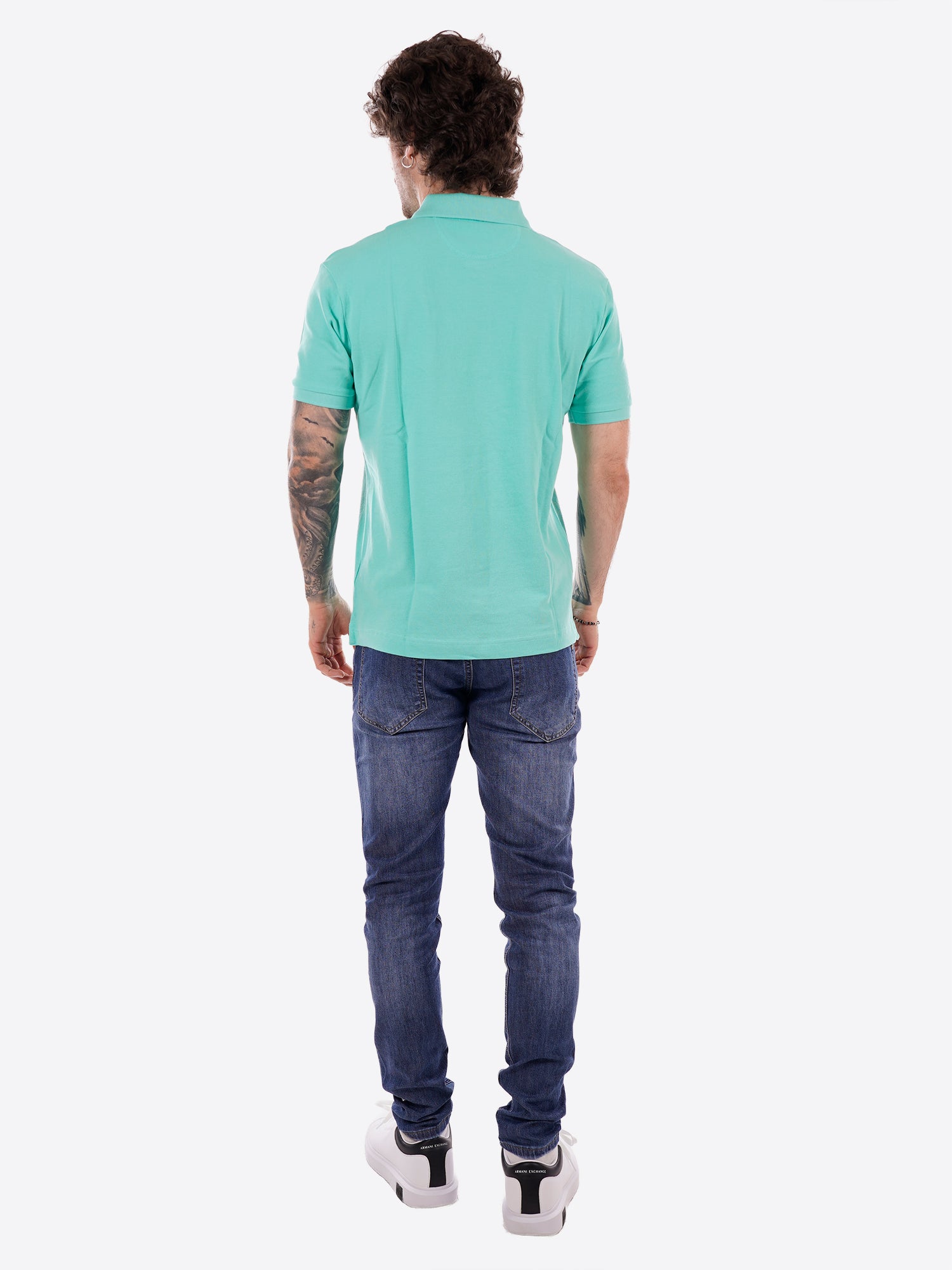 Polo maniche corte LA MARTINA da Uomo - verde BPMP113168 VERDEACQUA