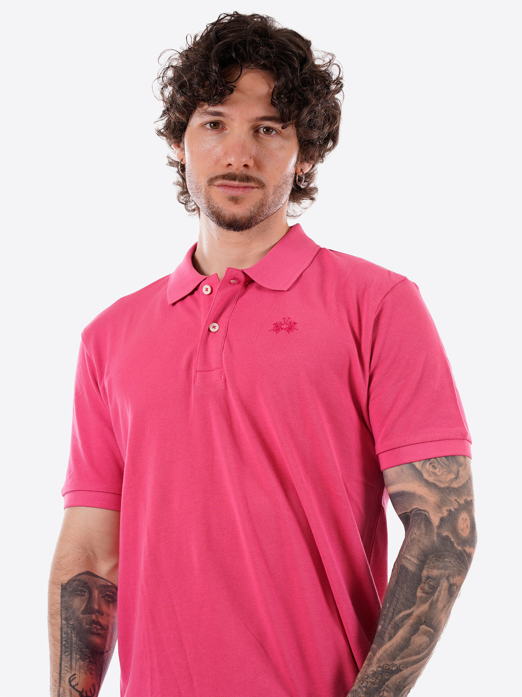 Polo maniche corte LA MARTINA da Uomo - rosa BPMP115111 GERANIO