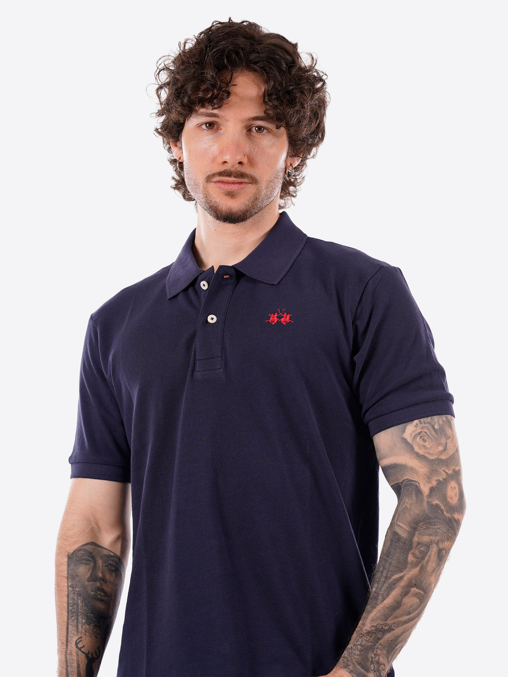Polo maniche corte LA MARTINA da Uomo - blu BPMP117017 BLU